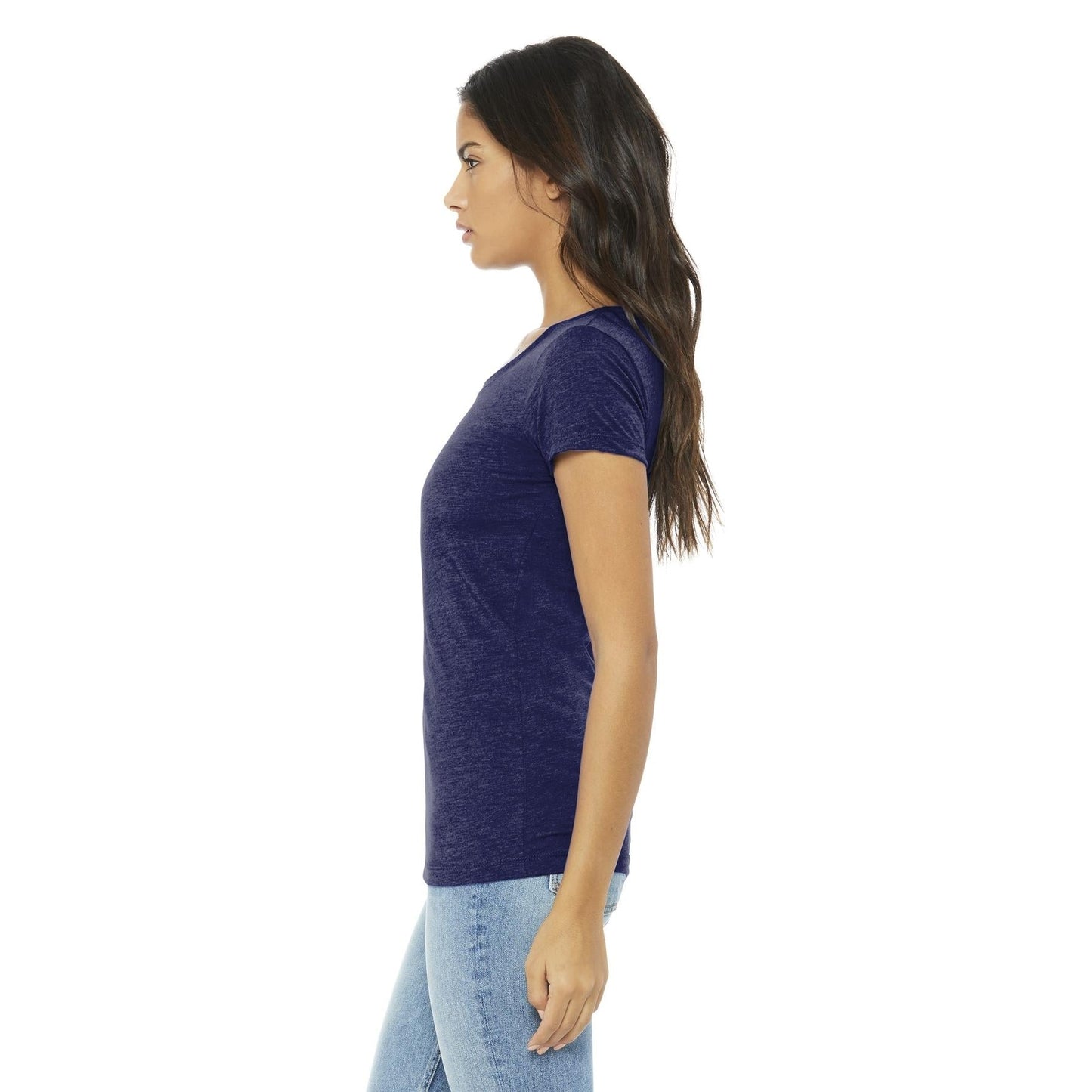 Black Heather Triblend T-Shirt - Bella + Canvas - Soft Fit