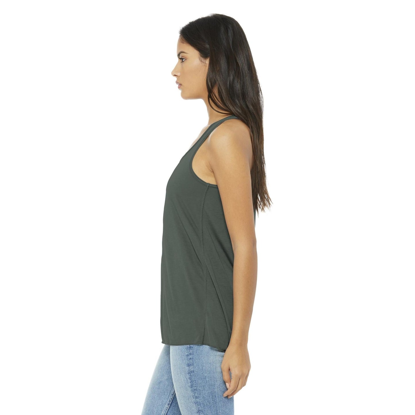 Black Heather Tank Top - Bella + Canvas - Women's Fit