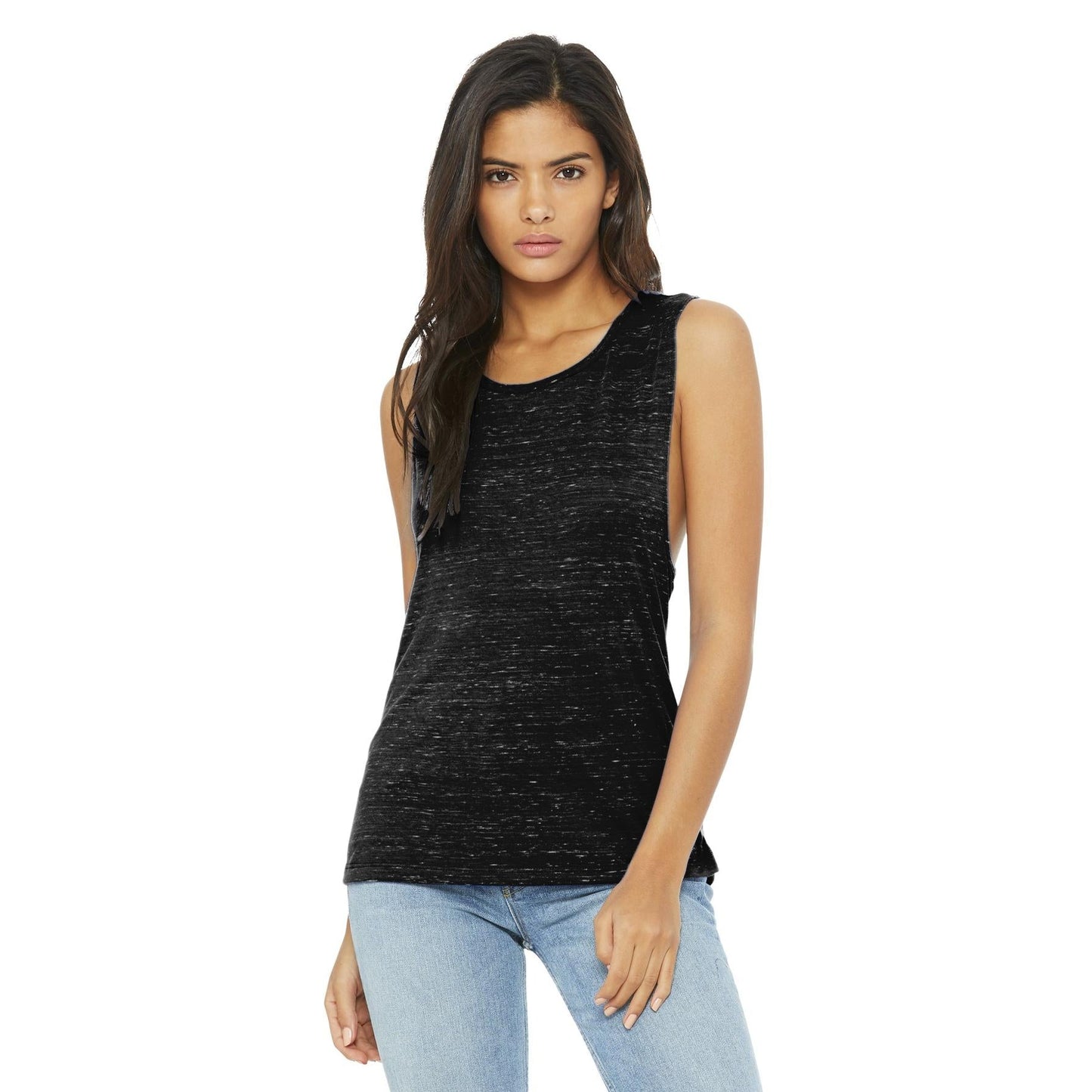 Asphalt Slub Tank Top - Bella + Canvas - Flowy Design