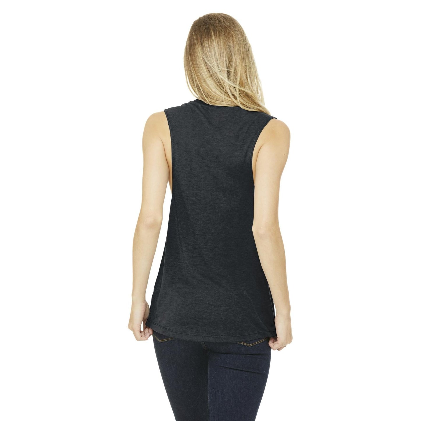 Asphalt Slub Tank Top - Bella + Canvas - Flowy Design