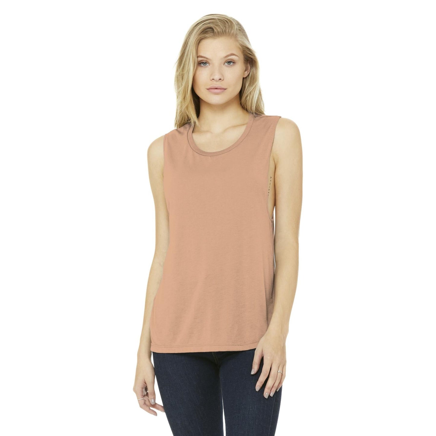 Asphalt Slub Tank Top - Bella + Canvas - Flowy Design