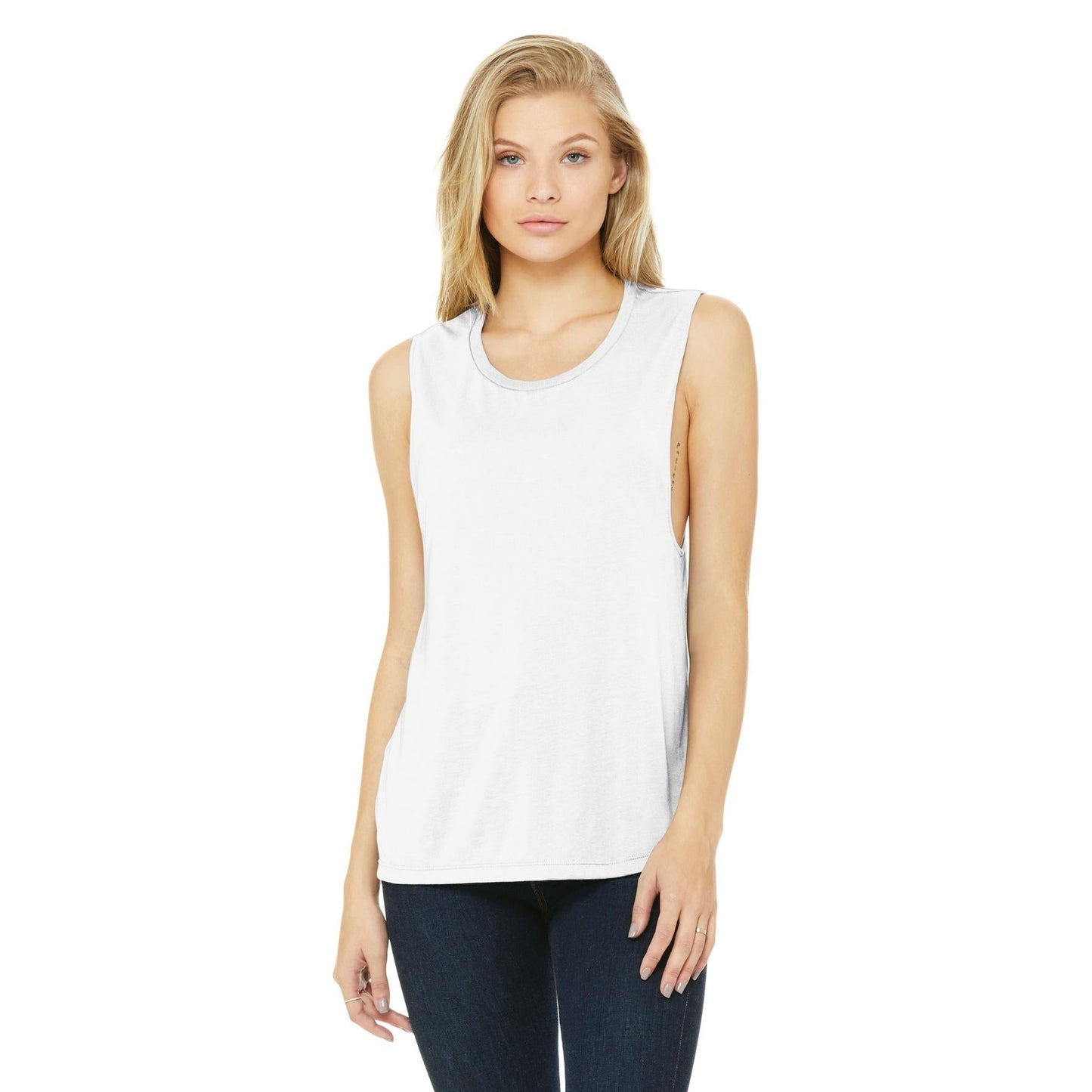 Asphalt Slub Tank Top - Bella + Canvas - Flowy Design