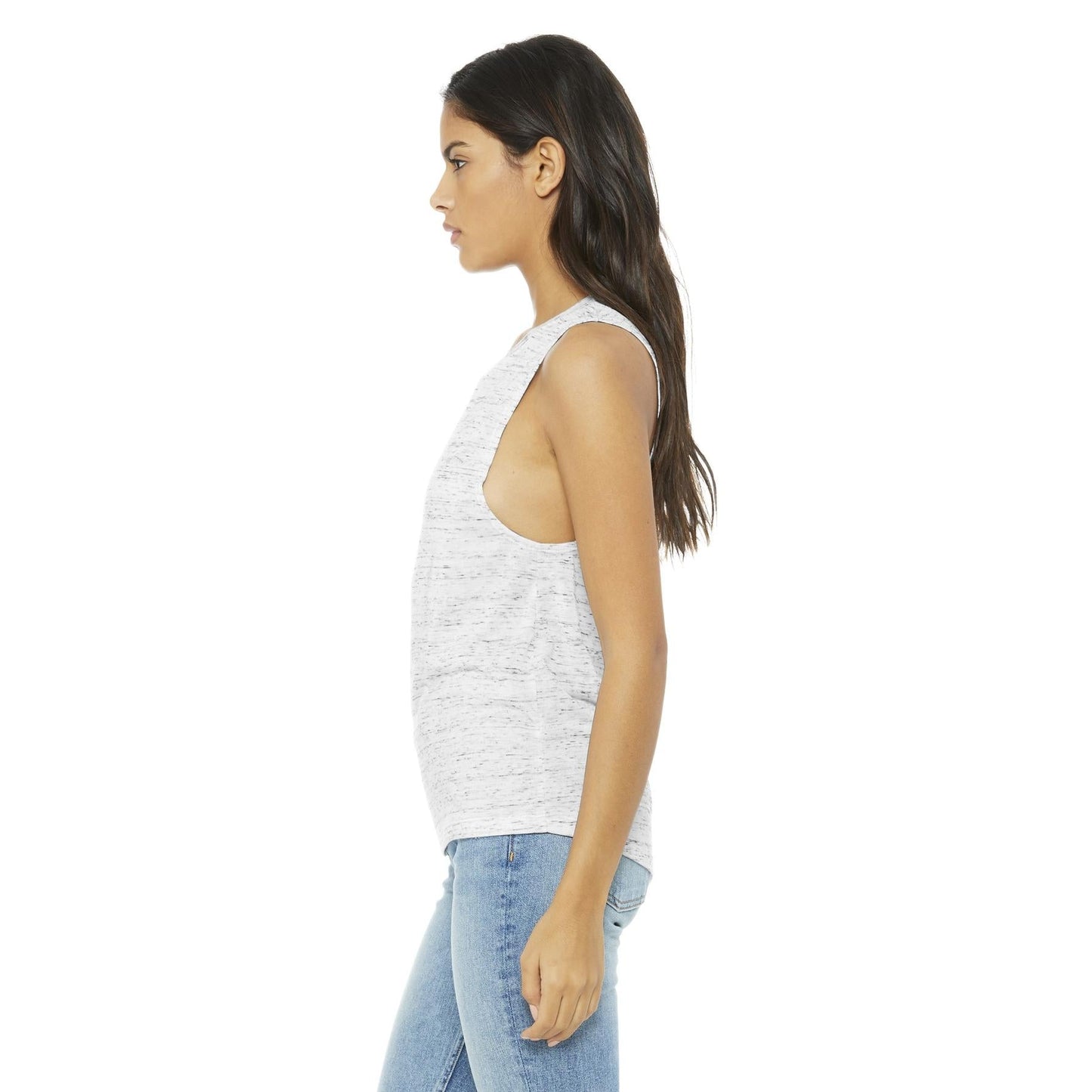 Asphalt Slub Tank Top - Bella + Canvas - Flowy Design