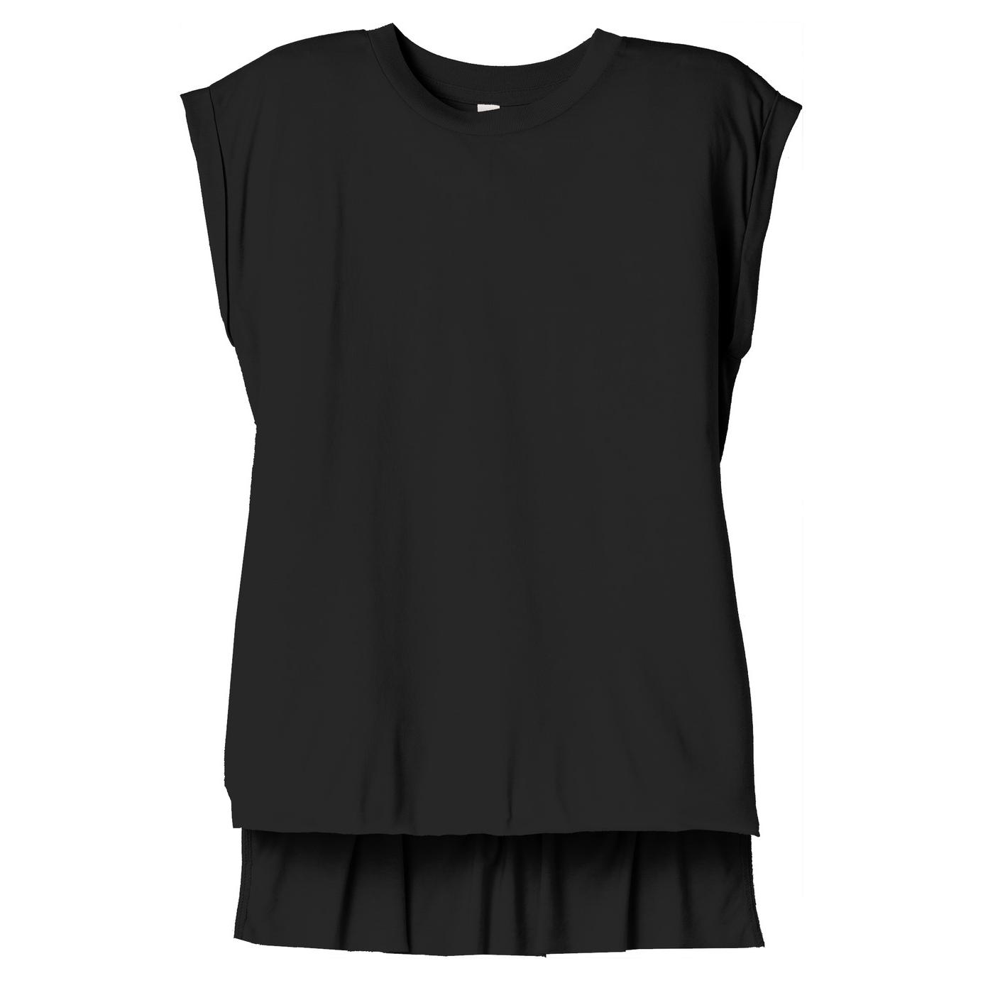 Black T-Shirts - Bella + Canvas - Stylish Flowy Tee - Trending
