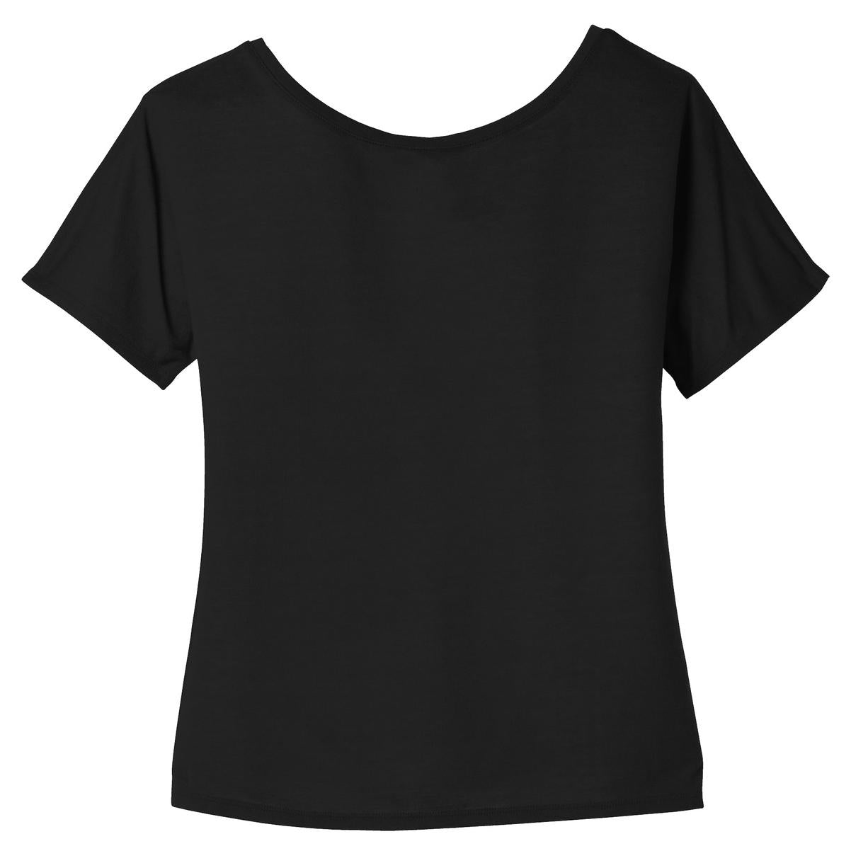Black Slouchy Tee - Bella + Canvas - Comfortable Style