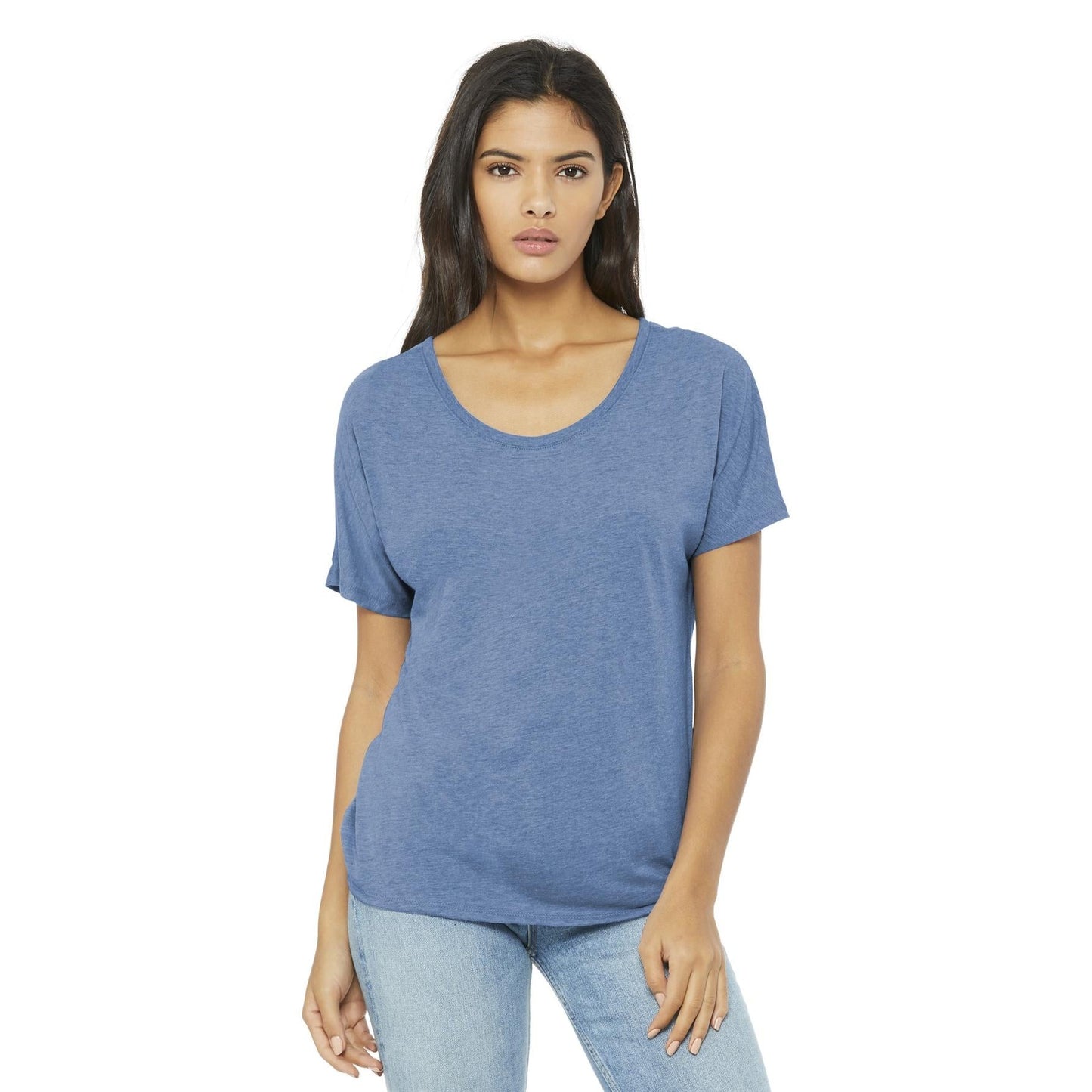 Black Slouchy Tee - Bella + Canvas - Comfortable Style