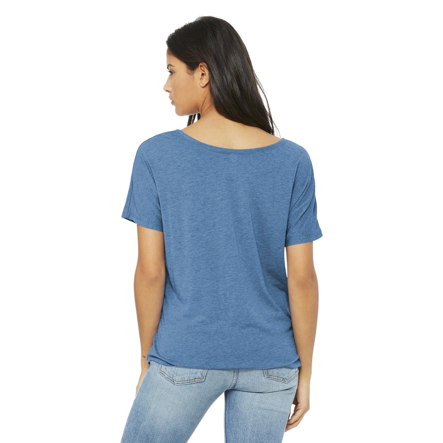 Black Slouchy Tee - Bella + Canvas - Comfortable Style