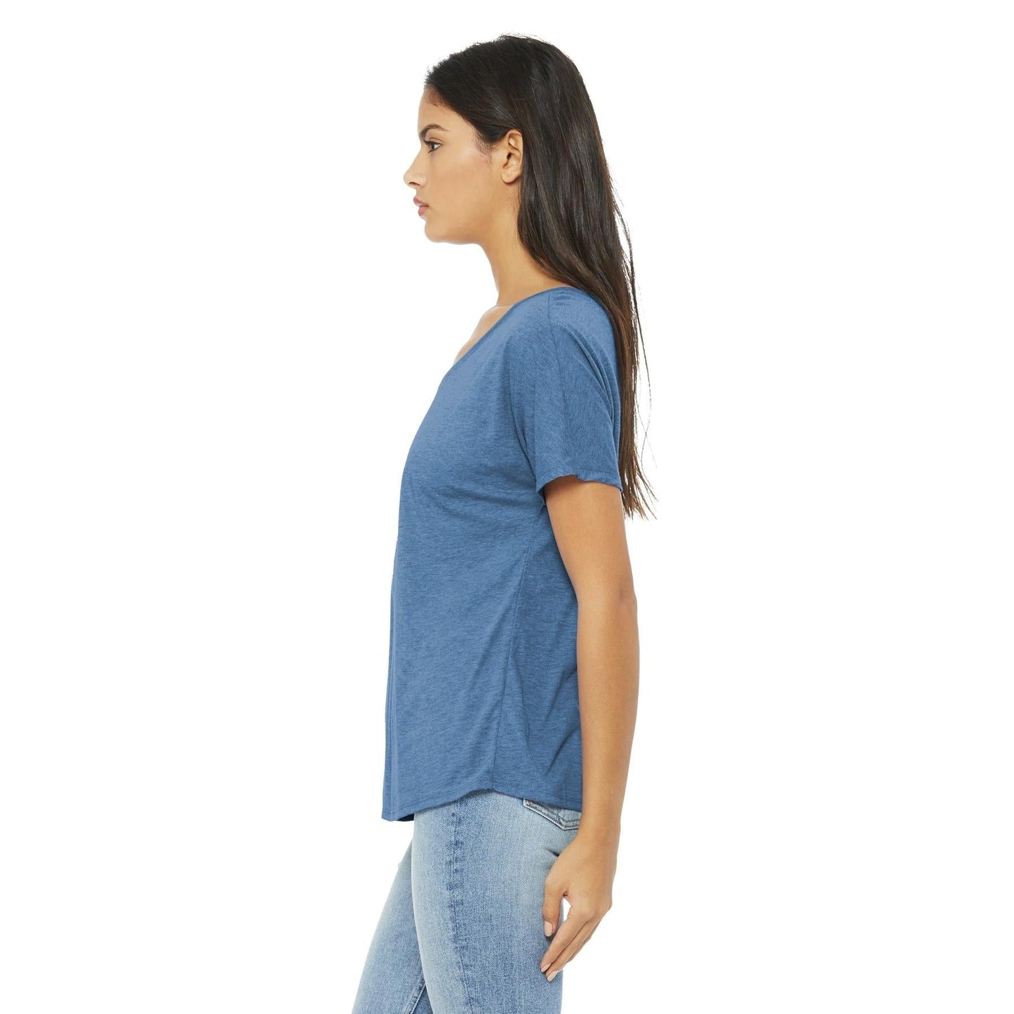 Black Slouchy Tee - Bella + Canvas - Comfortable Style
