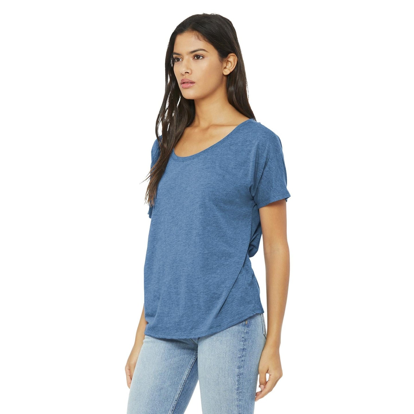 Black Slouchy Tee - Bella + Canvas - Comfortable Style