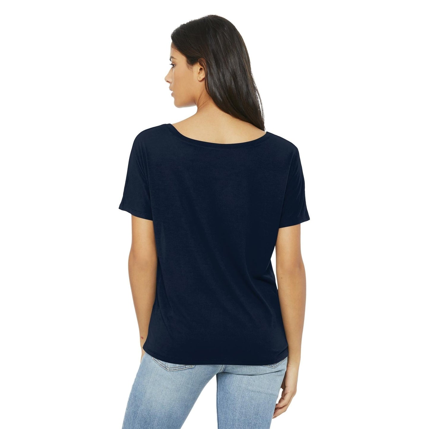 Black Slouchy Tee - Bella + Canvas - Comfortable Style