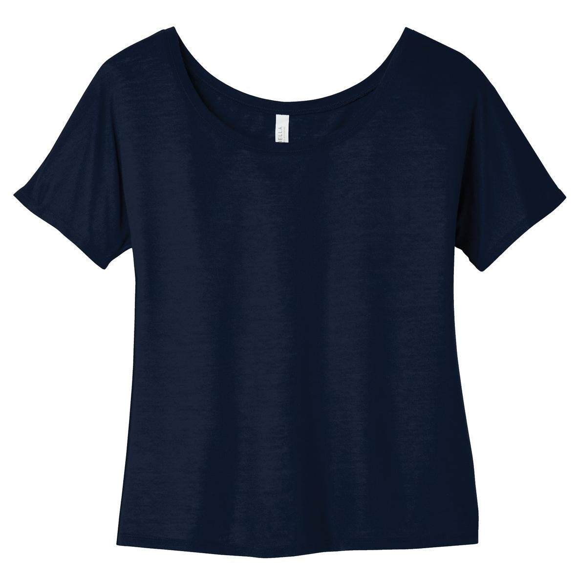 Black Slouchy Tee - Bella + Canvas - Comfortable Style