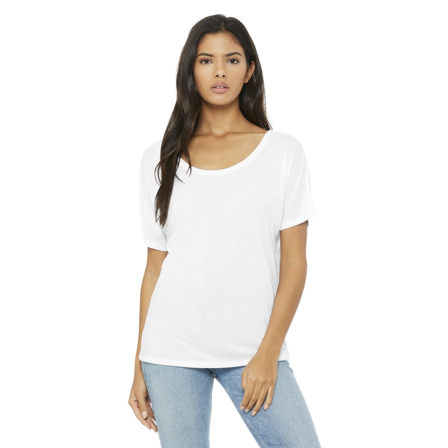 Black Slouchy Tee - Bella + Canvas - Comfortable Style