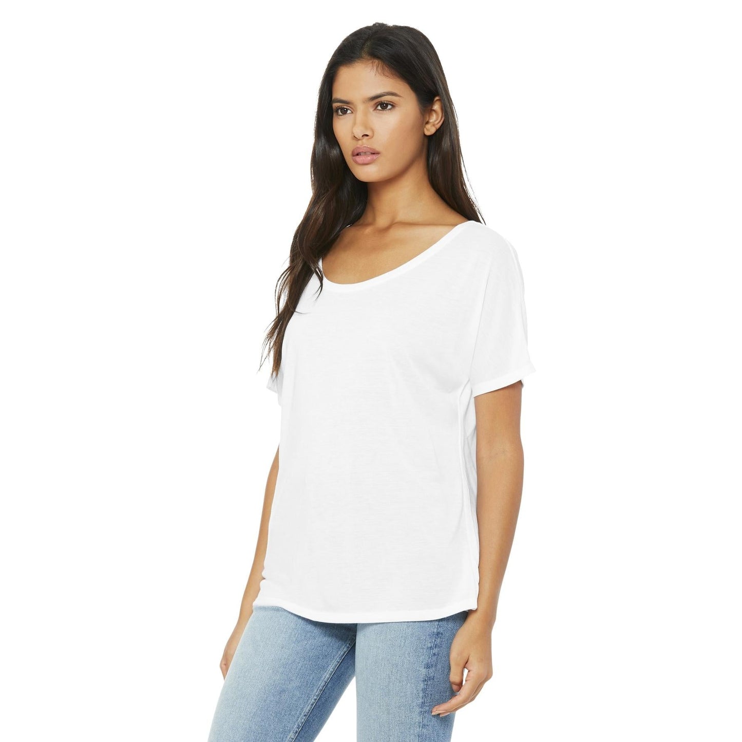 Black Slouchy Tee - Bella + Canvas - Comfortable Style