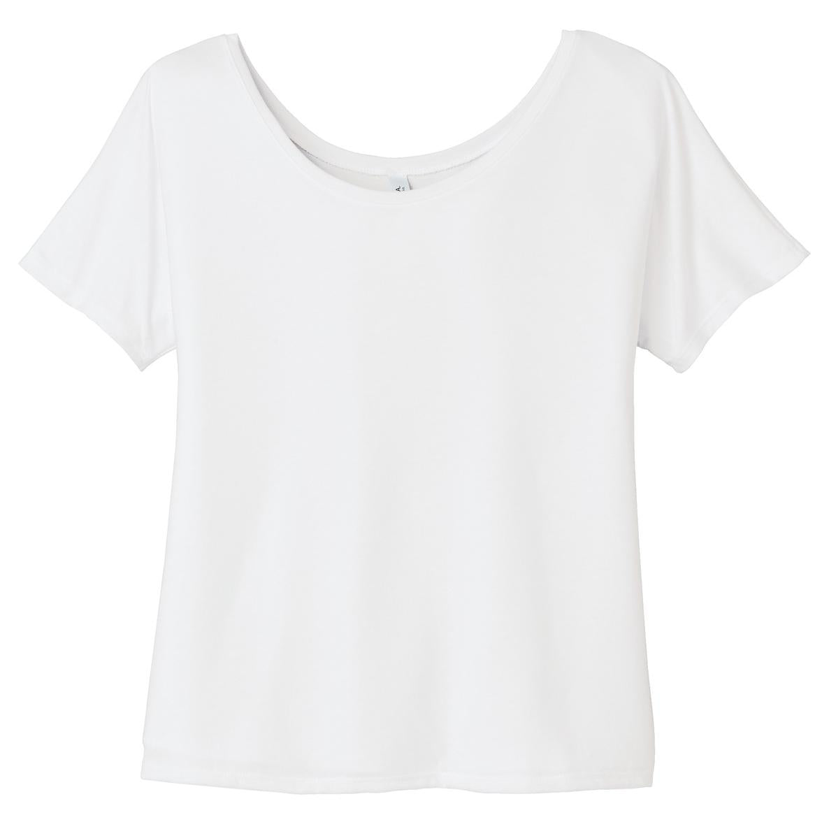 Black Slouchy Tee - Bella + Canvas - Comfortable Style