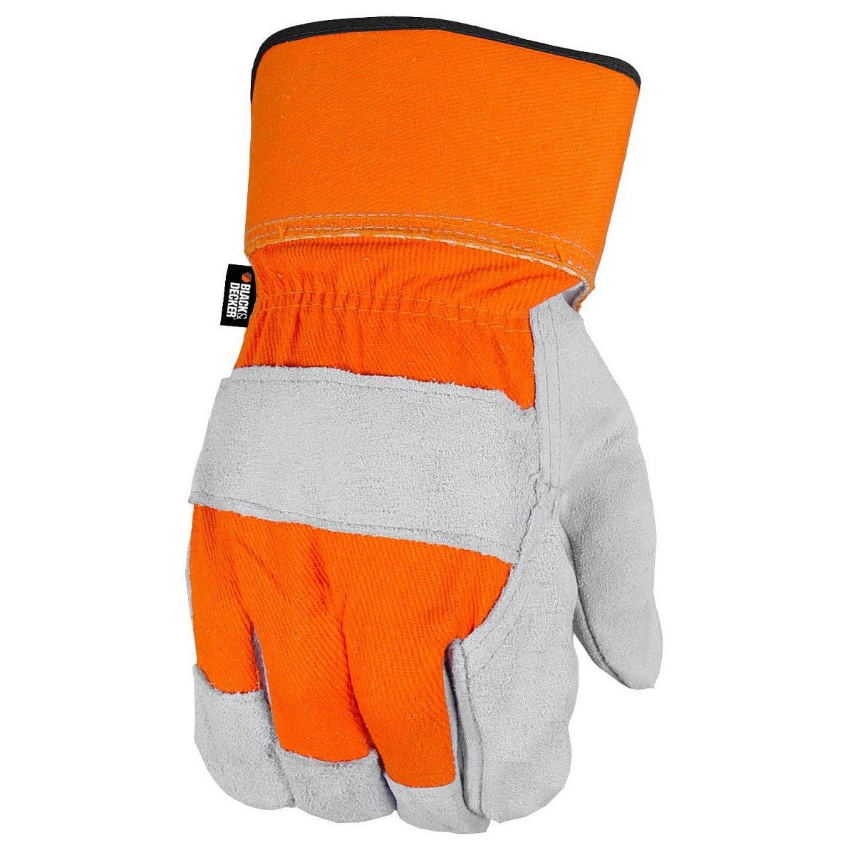Gray/Orange Tough Gloves - Black and Decker - Durable Design