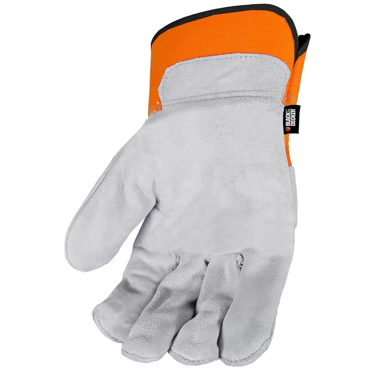 Gray/Orange Tough Gloves - Black and Decker - Durable Design
