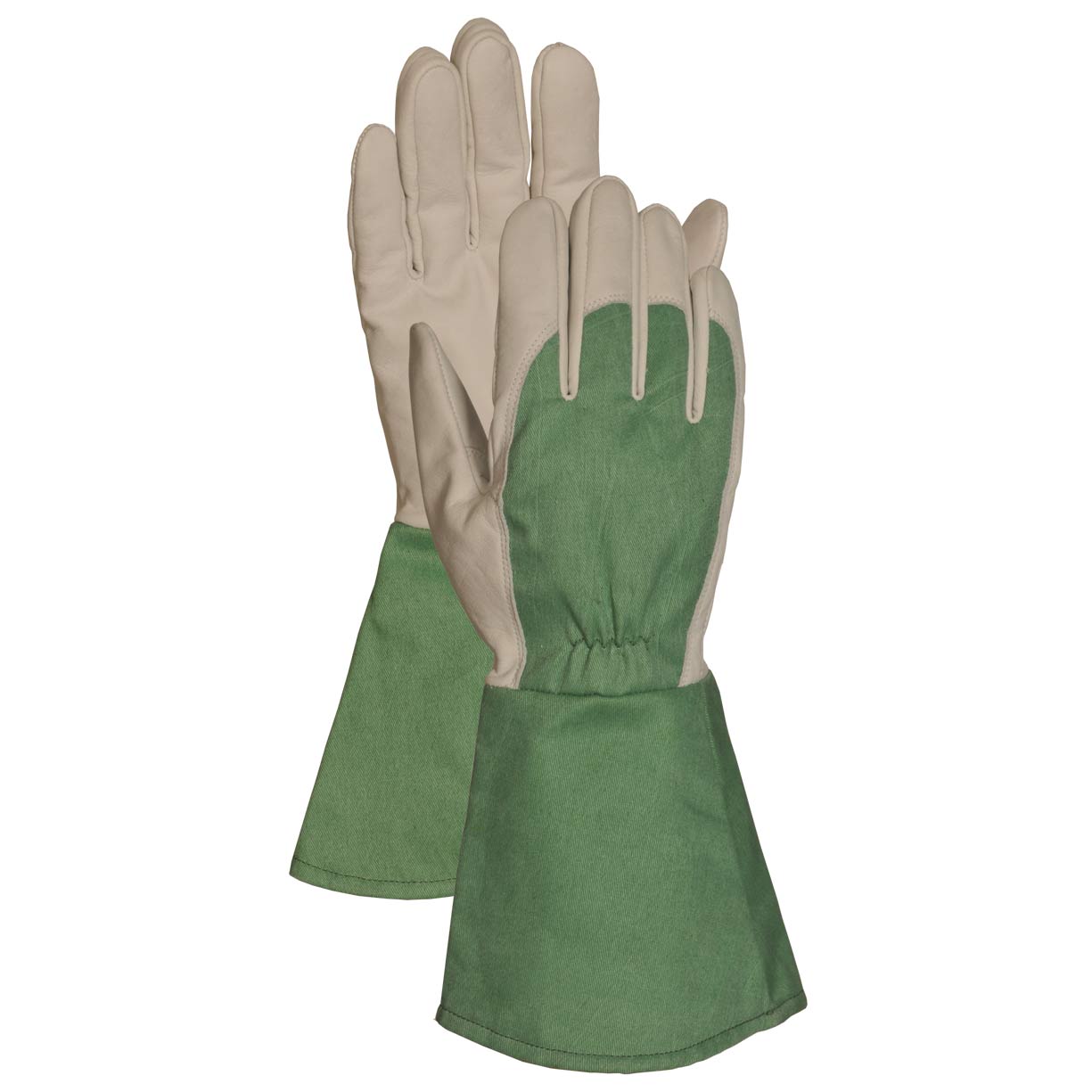 Green/Brown Leather Gloves - Bellingham - Thorn Resistant