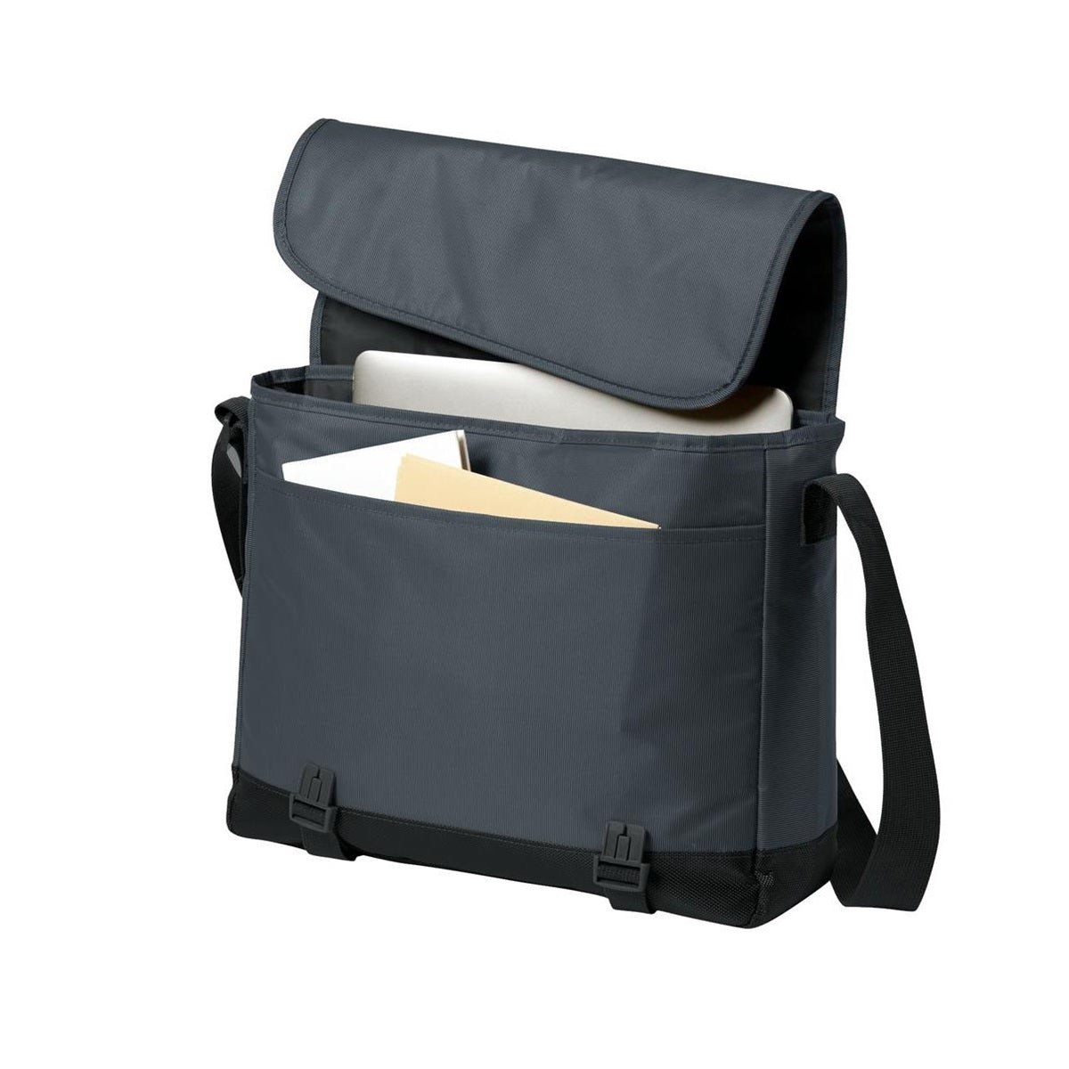 Smoke Grey Messenger Bag - Port Authority - Stylish Design