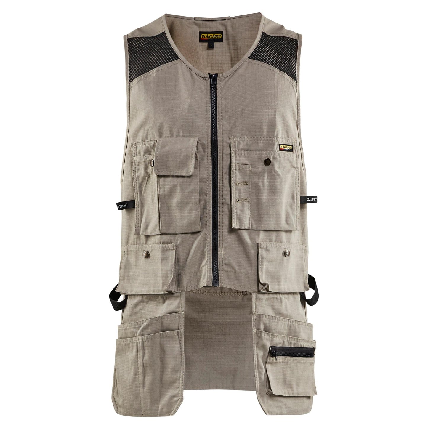 Black Utility Vests - Blaklader - Lightweight Mesh