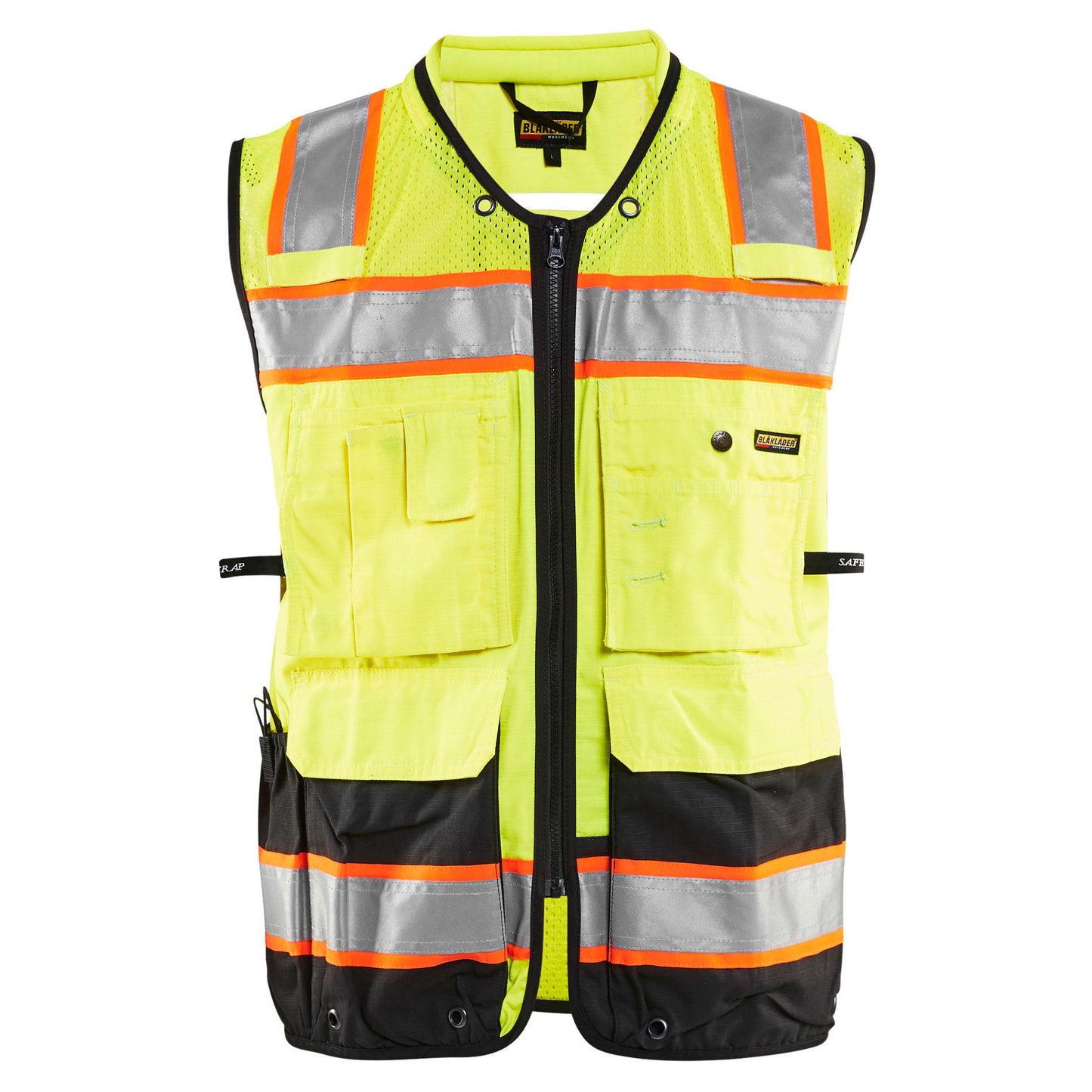 Yellow/Lime Safety Vest - Blaklader - Hi-Vis Quality