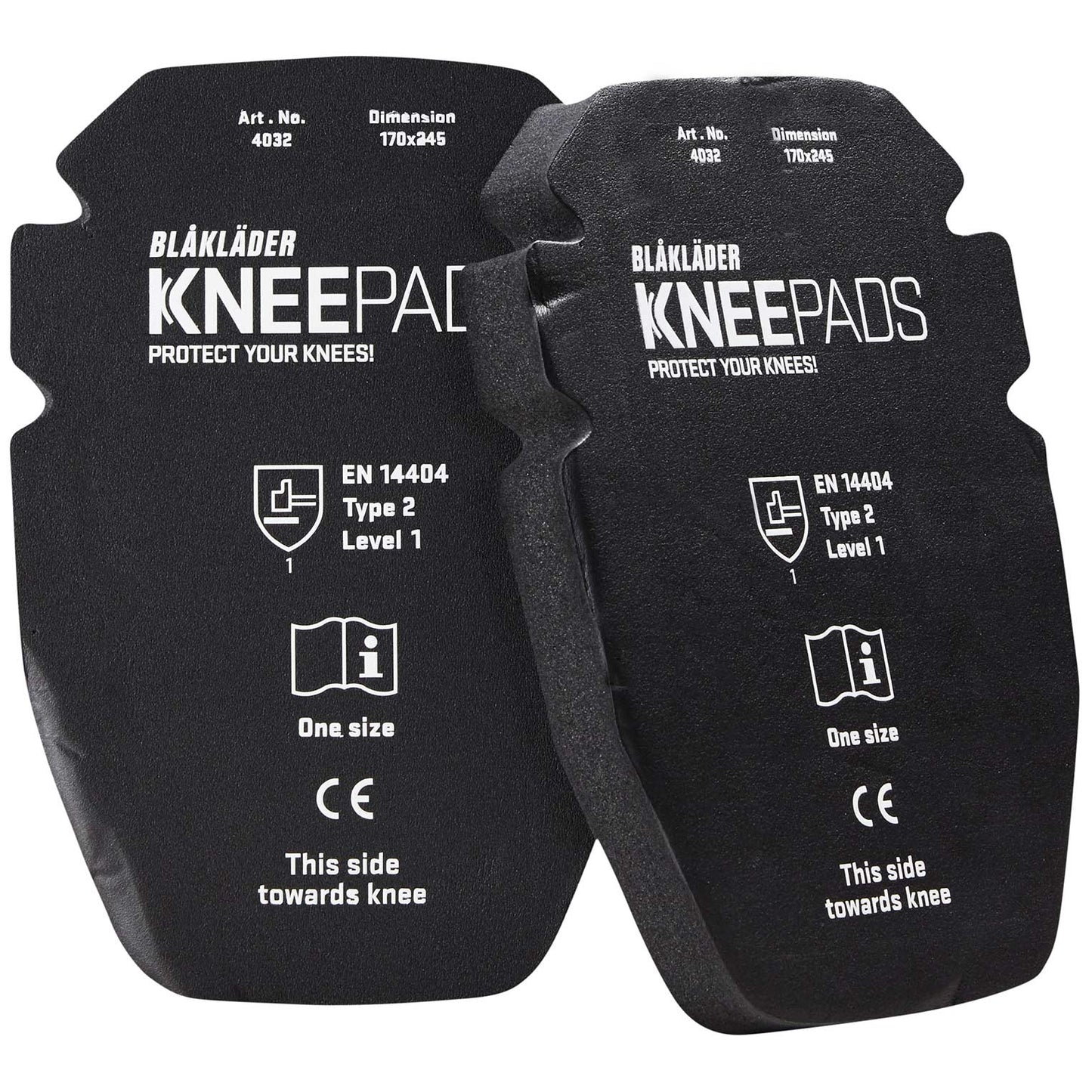 Black Knee Pads - Blaklader - Comfortable Gel Padding