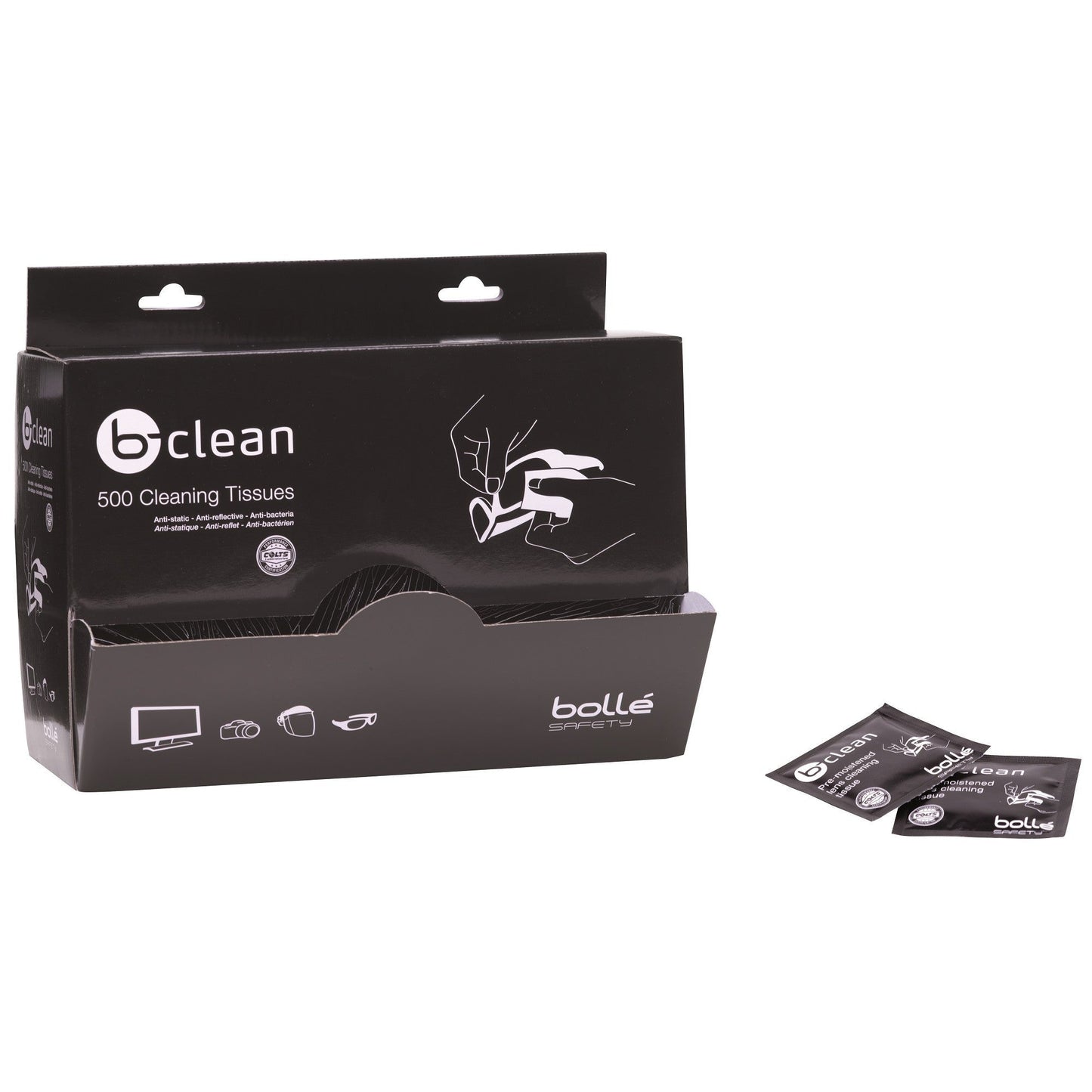 Box of 500 Cleaning Wipes - Bolle - Anti-Bacterial