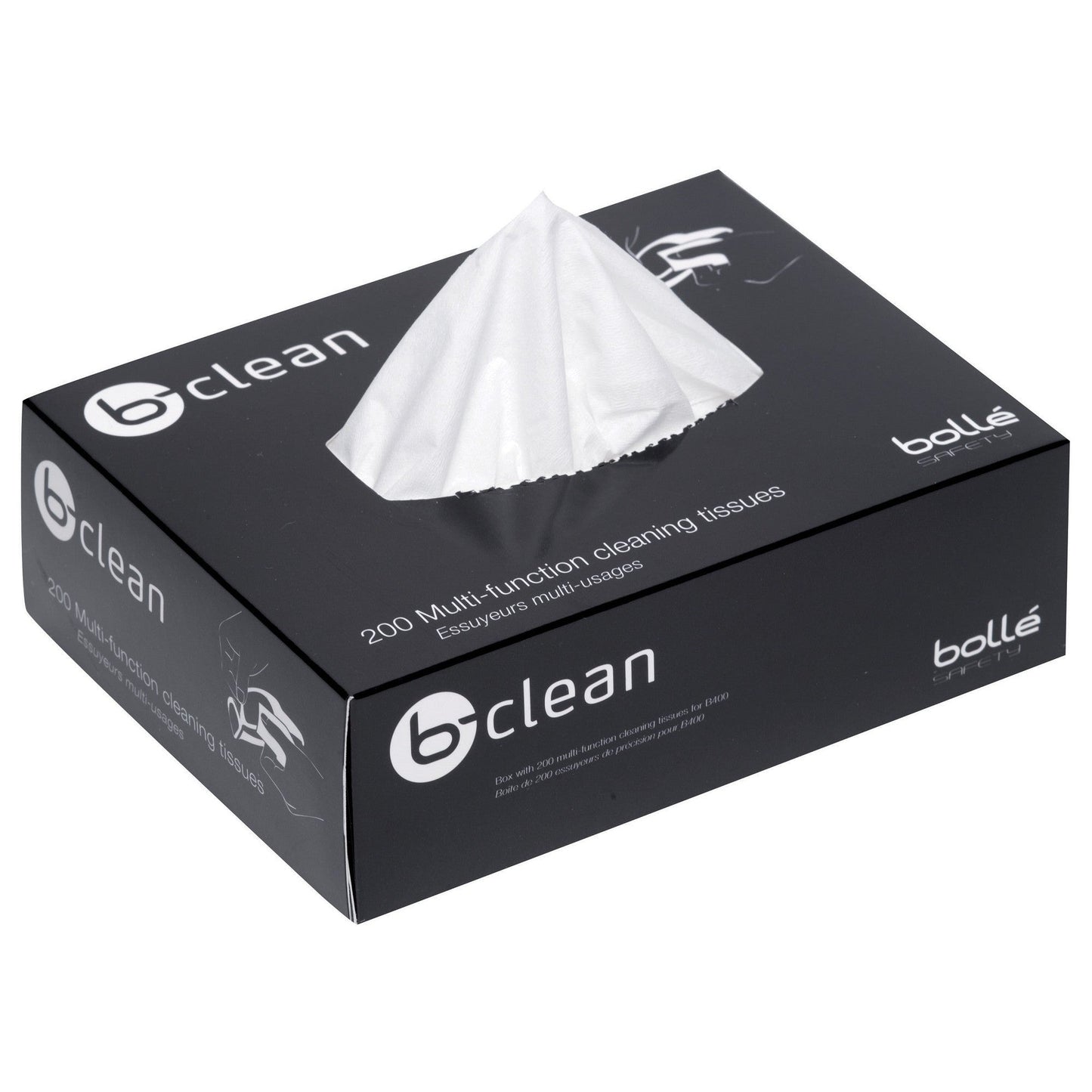 Box of 200 Cleaning Wipes - Bolle - Anti-Bacterial Safe