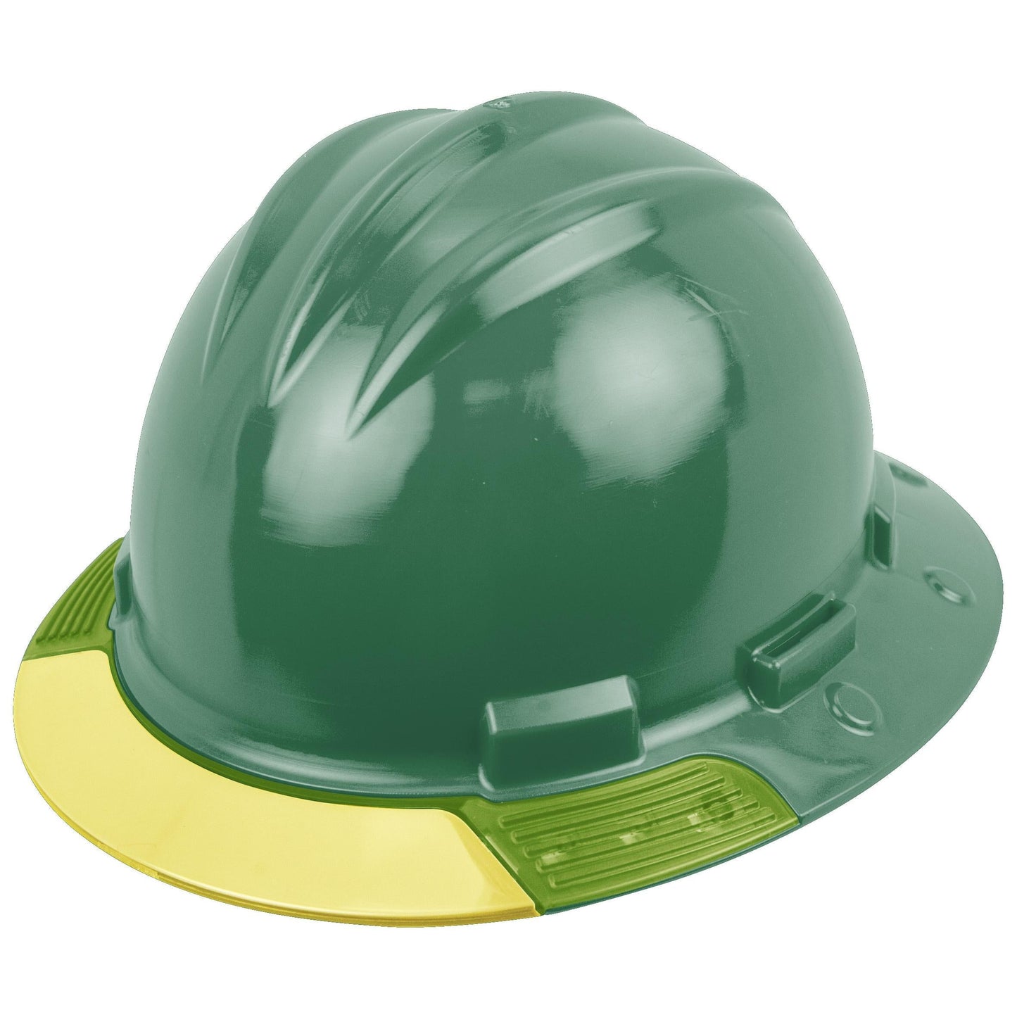 Yellow Visor Hard Hats - Bullard - Full Brim Design