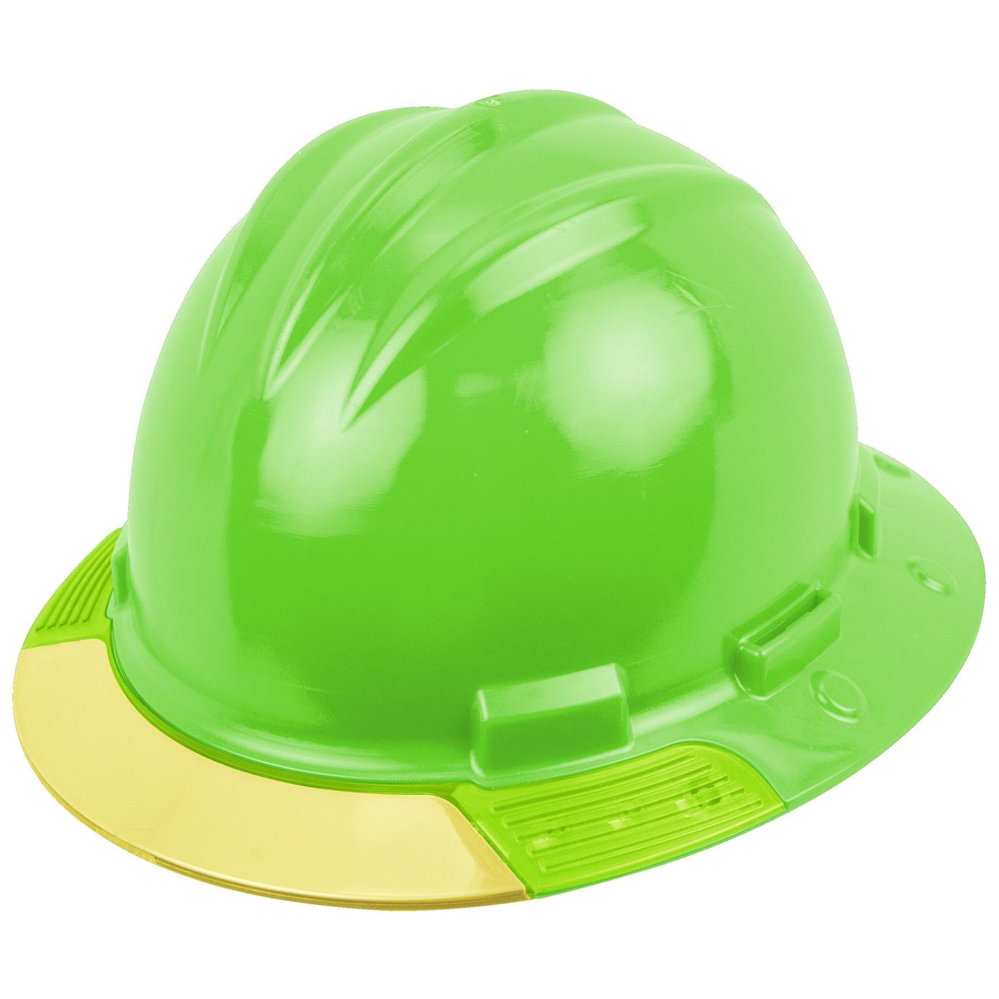 Yellow Visor Hard Hats - Bullard - Full Brim Design