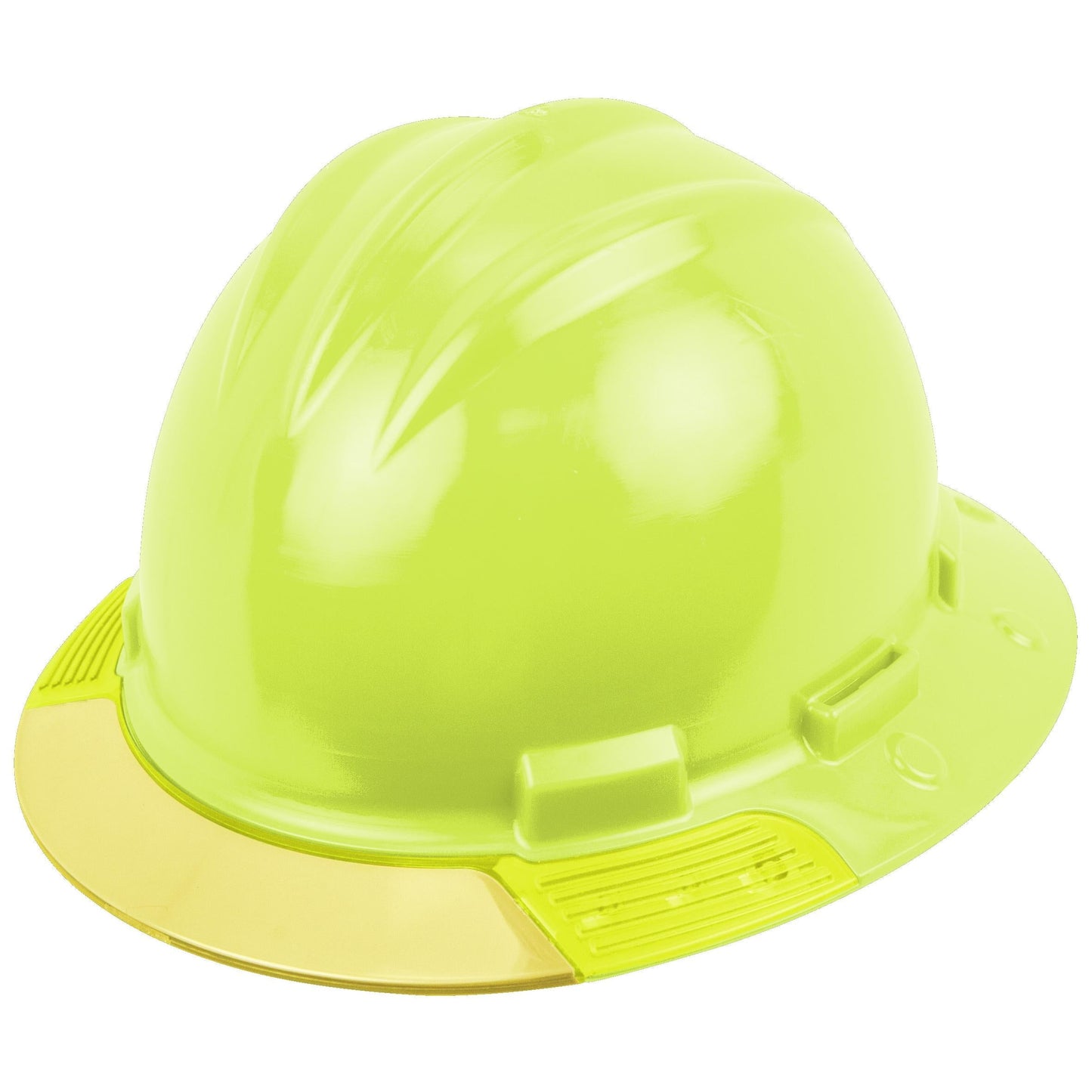 Yellow Visor Hard Hats - Bullard - Full Brim Design