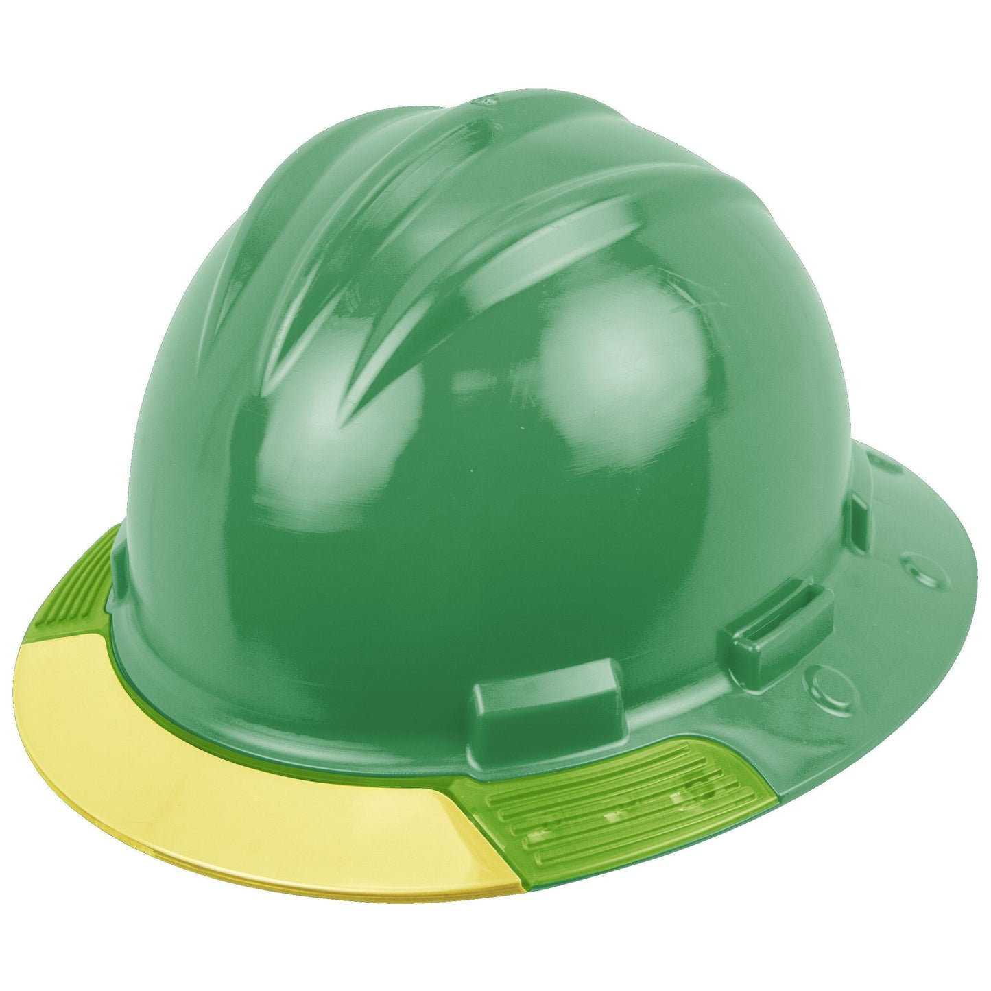 Yellow Visor Hard Hats - Bullard - Full Brim Design