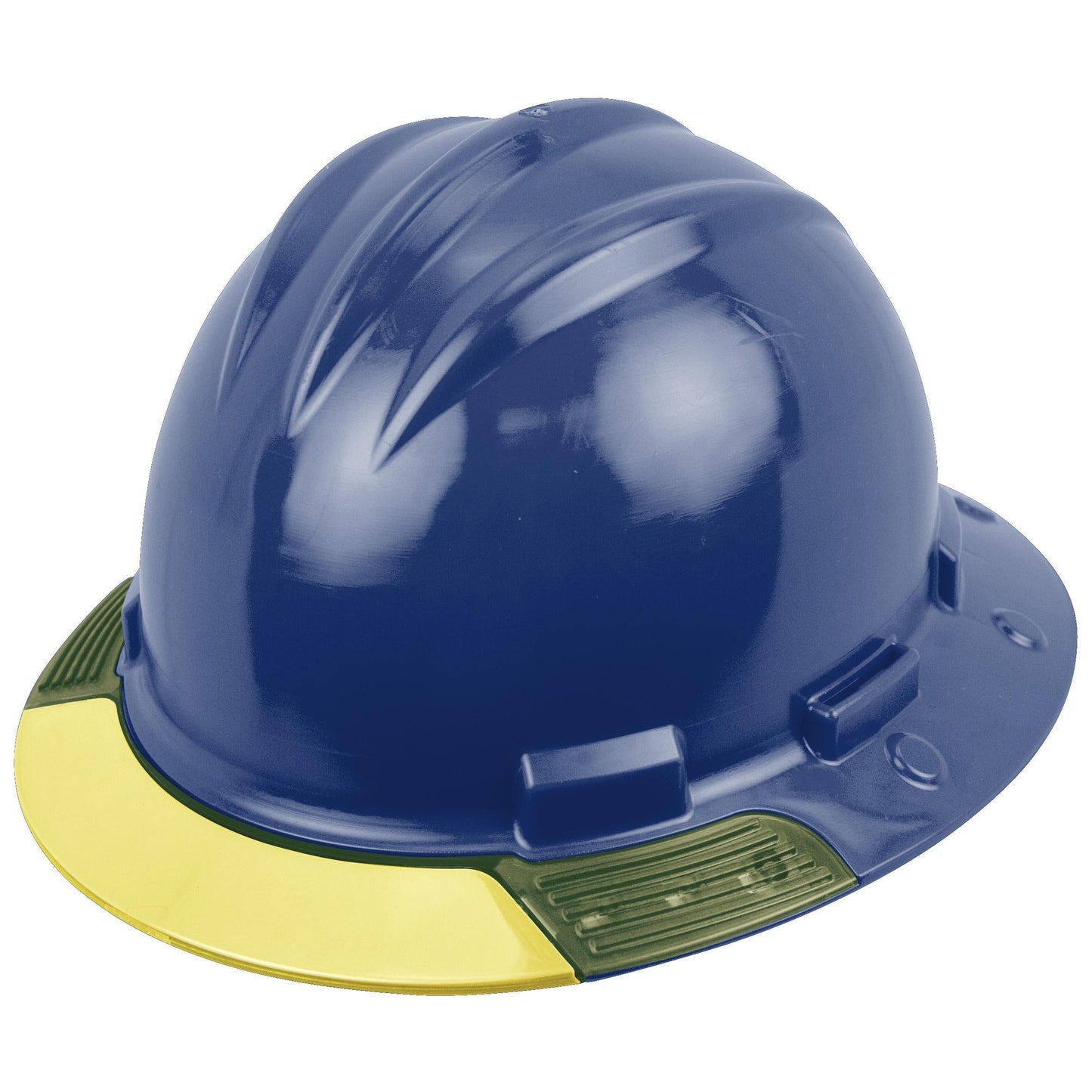Yellow Visor Hard Hats - Bullard - Full Brim Design