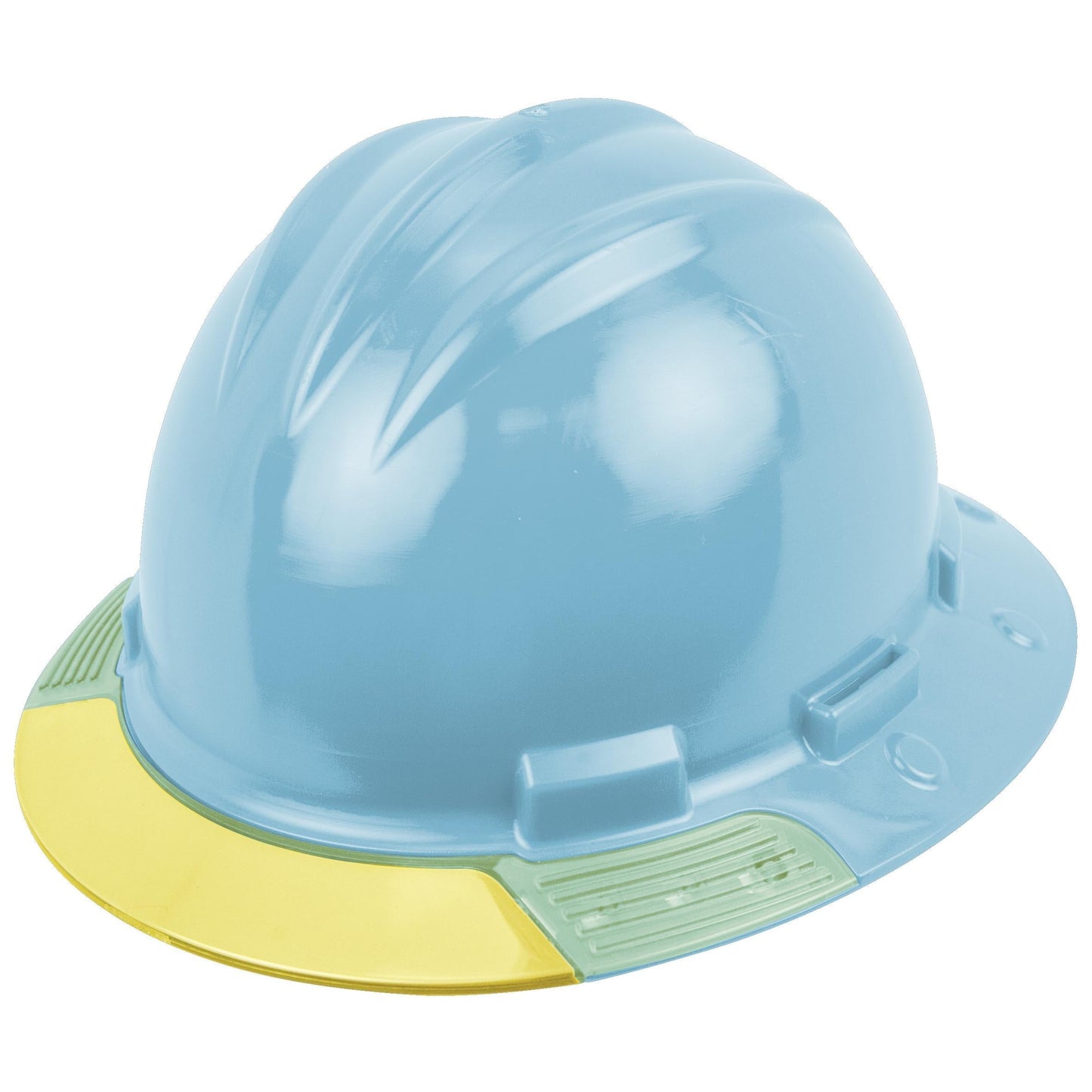 Yellow Visor Hard Hats - Bullard - Full Brim Design
