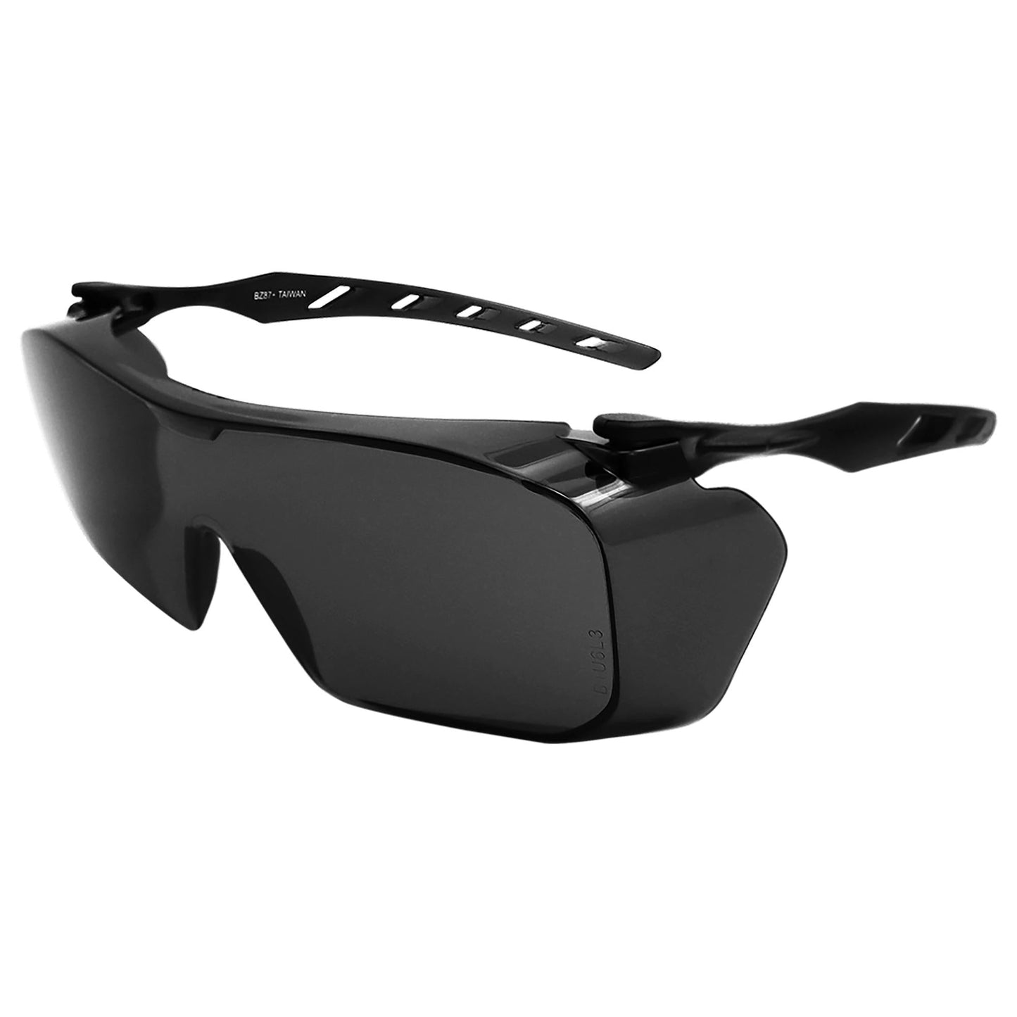 Clear Lens Glasses - Bullhead Safety - Frosted Gray Frame