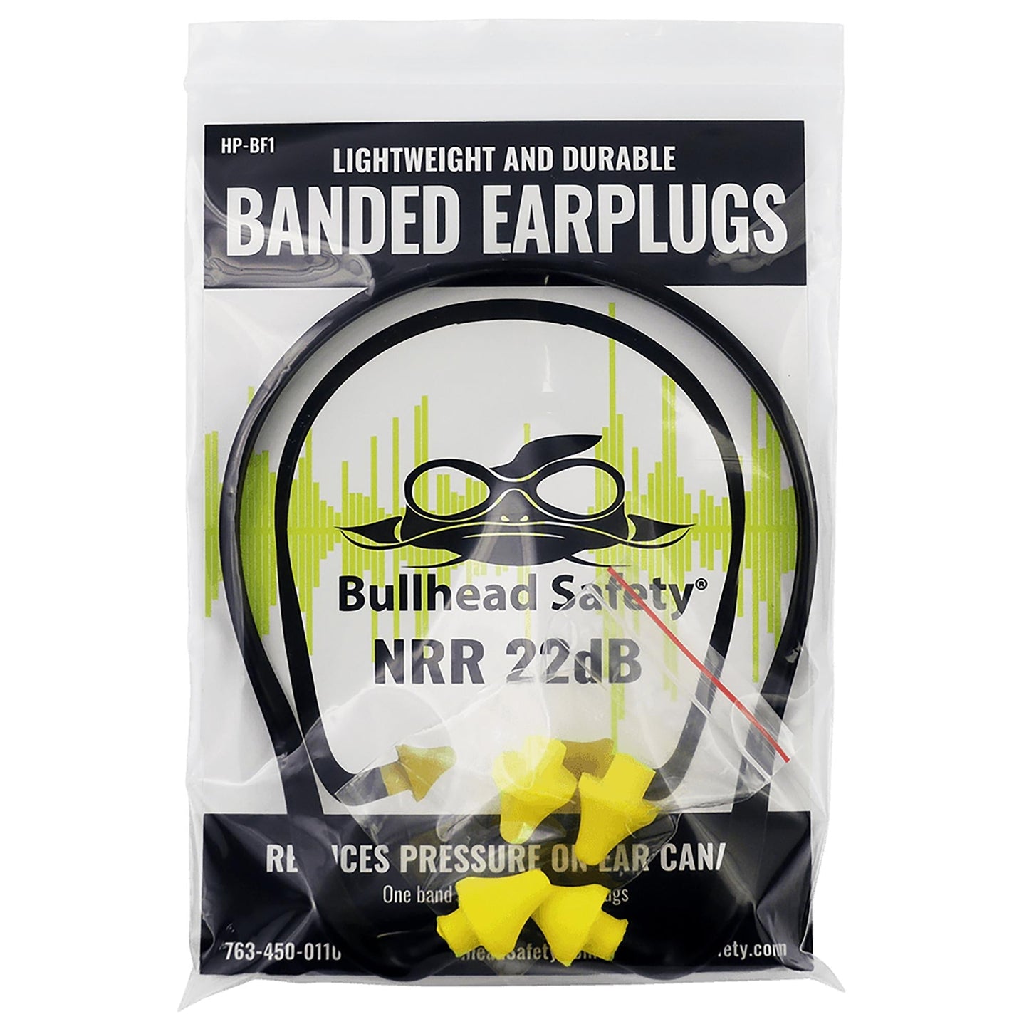 Yellow Ear Plugs - Bullhead Safety - Comfortable Pods