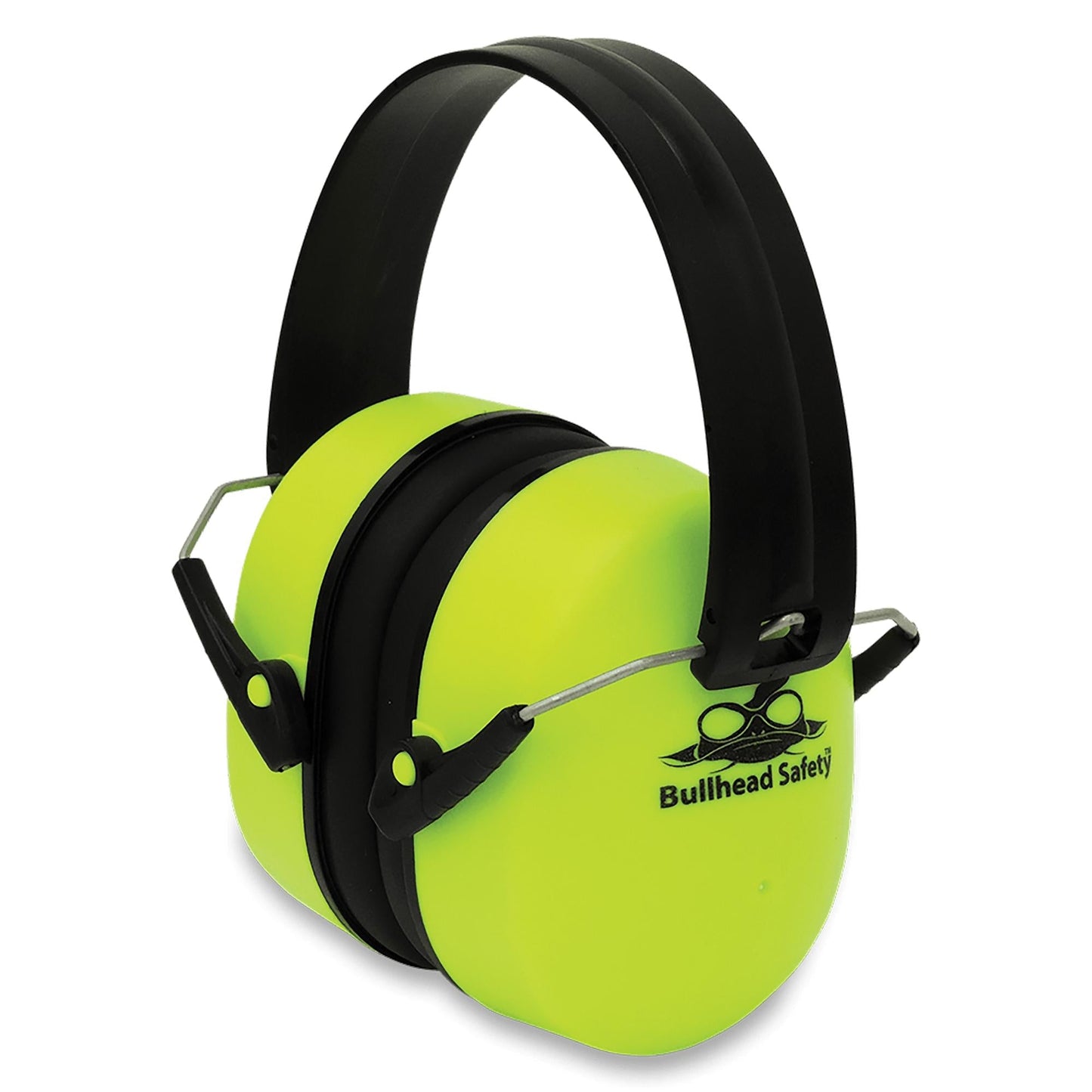 Yellow/Lime Ear Muffs - Bullhead Safety - Foldable Design