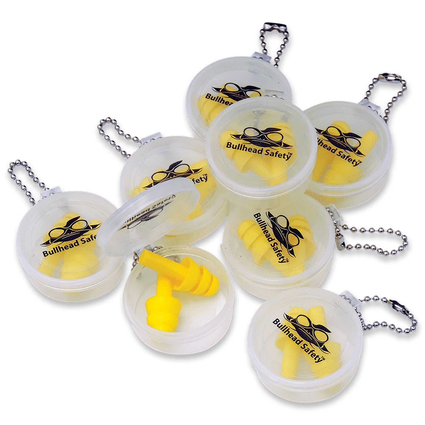 Yellow Ear Plugs - Bullhead Safety - Reusable Silicone