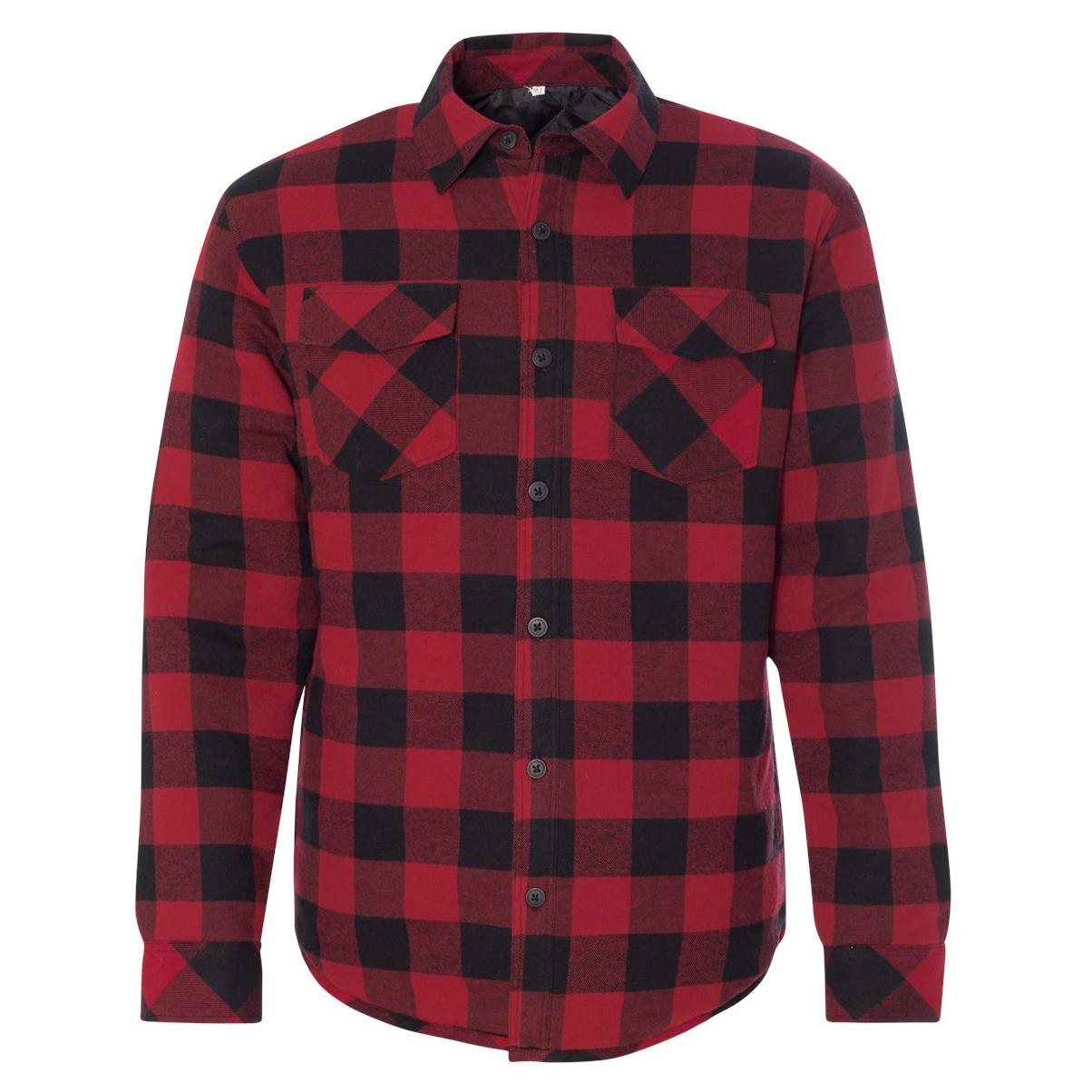 Black Plaid Jacket - Burnside - Quilted Flannel