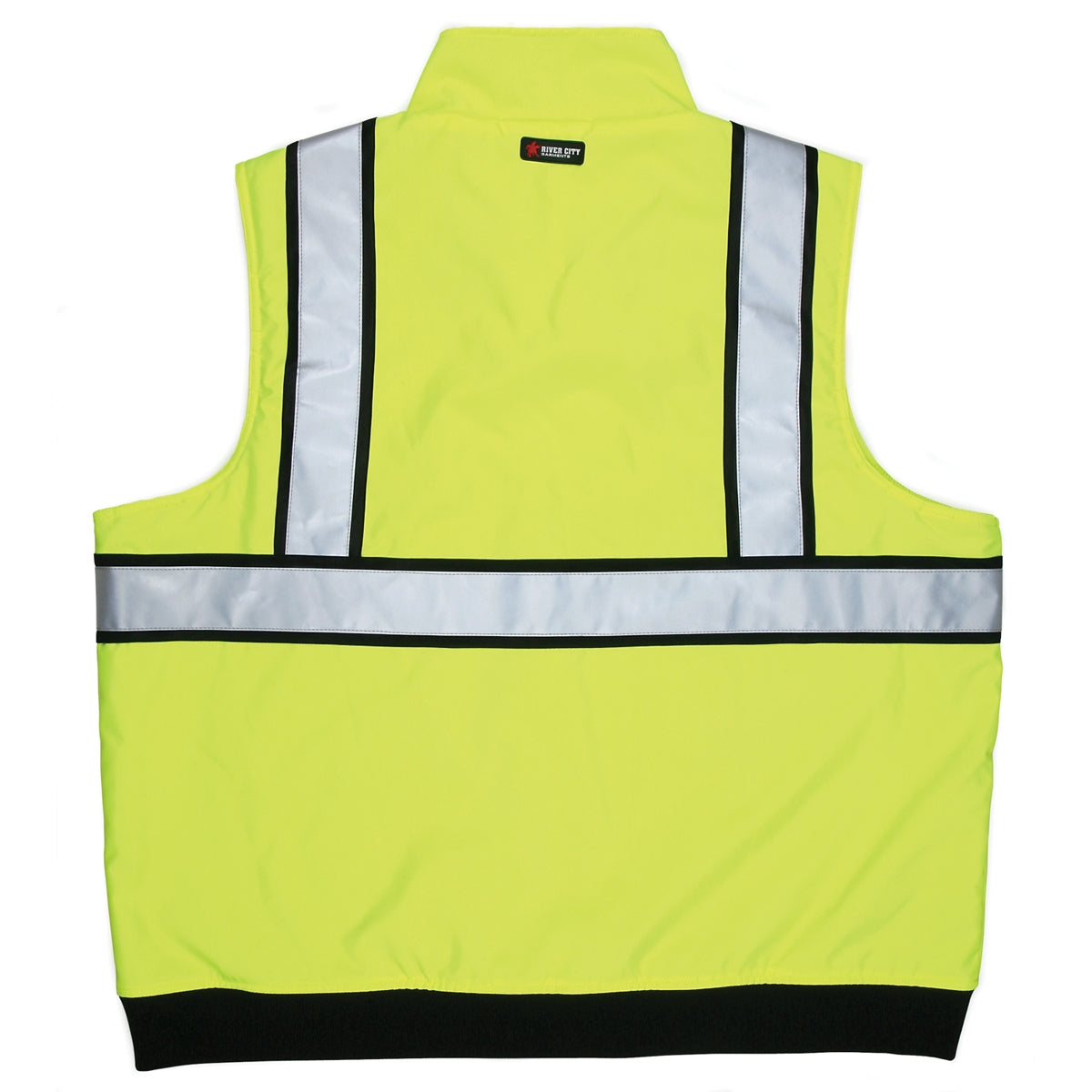 Yellow/Lime Safety Vest - MCR Safety - Waterproof Fleece
