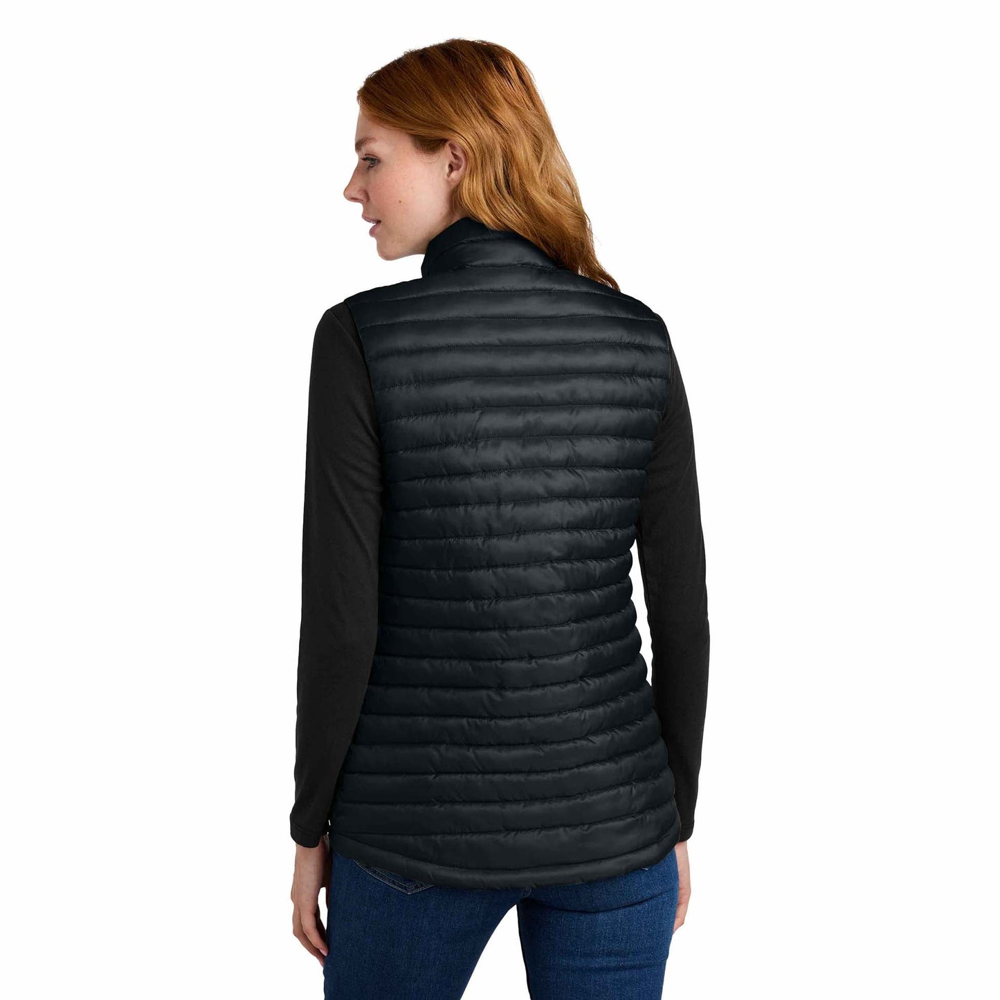 Black Packable Vest - Eddie Bauer - Insulated Design