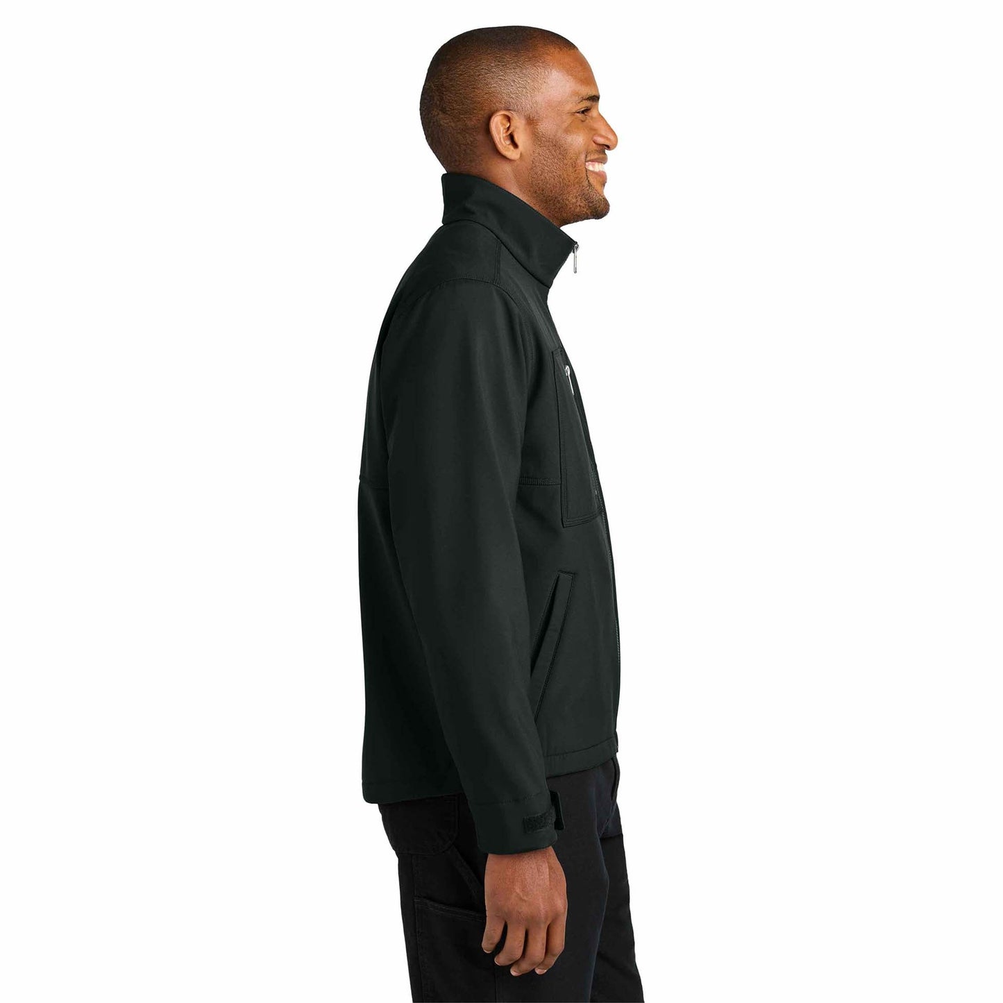 Black Soft Shell Jacket - Cornerstone - Water-Resistant