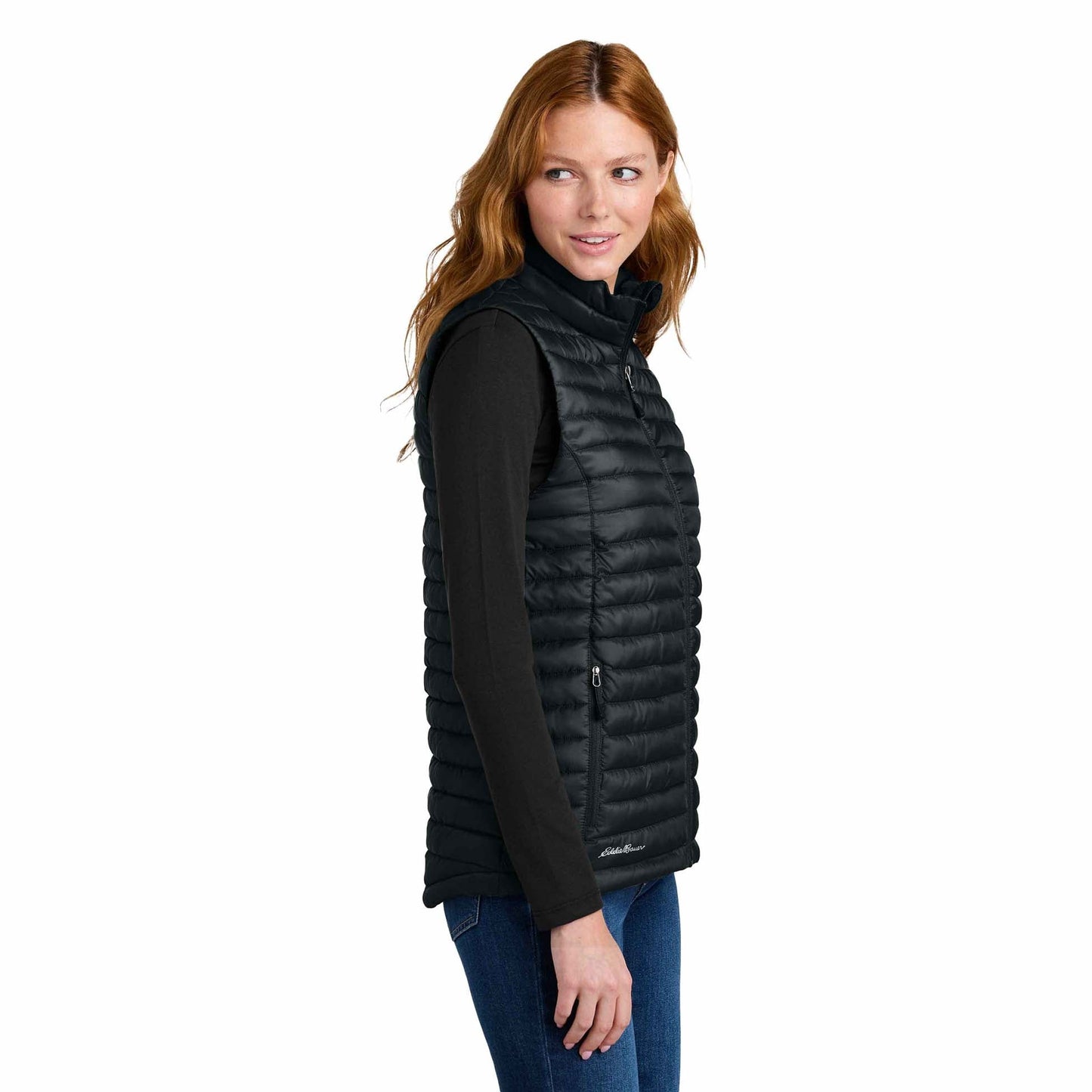 Black Packable Vest - Eddie Bauer - Insulated Design