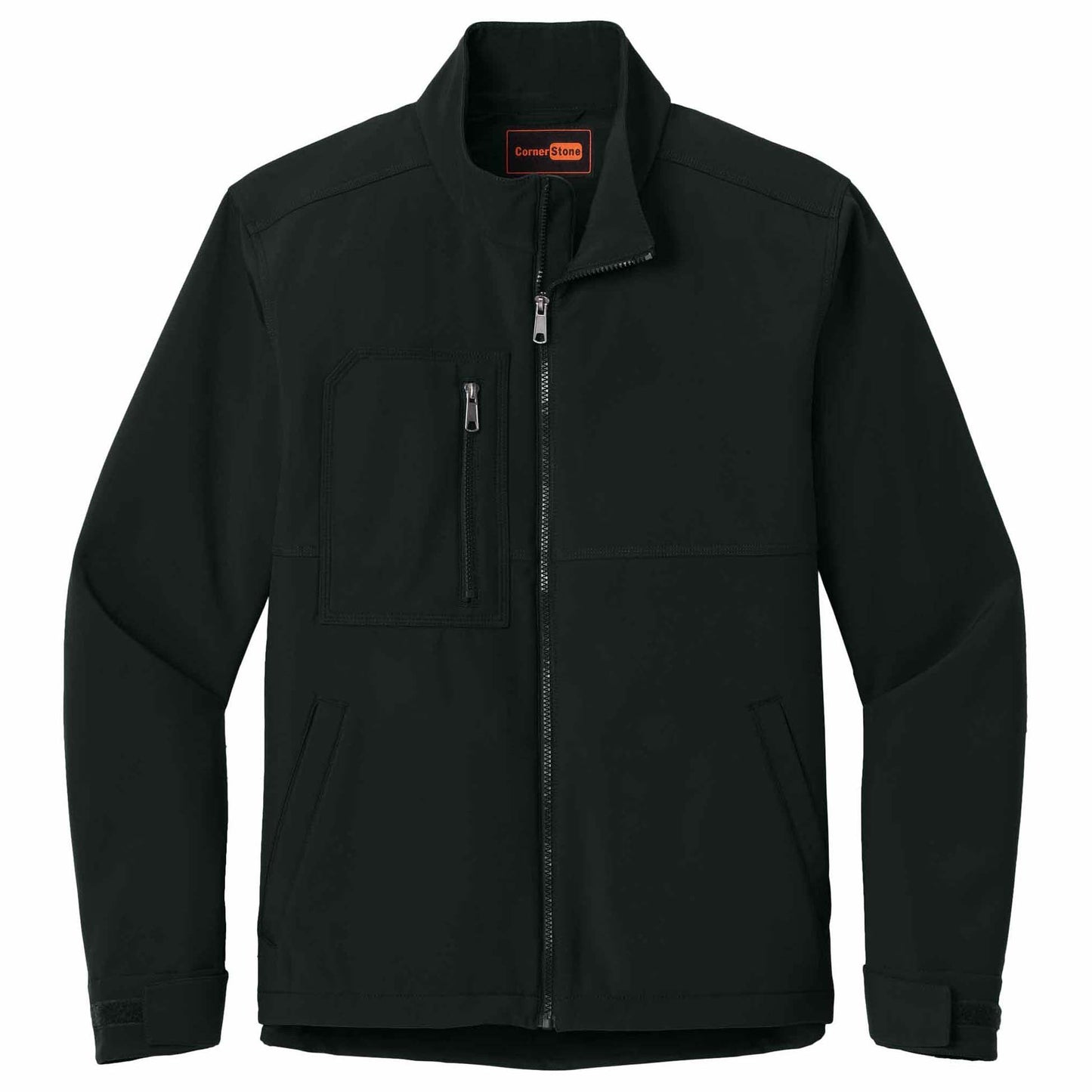Black Soft Shell Jacket - Cornerstone - Water-Resistant
