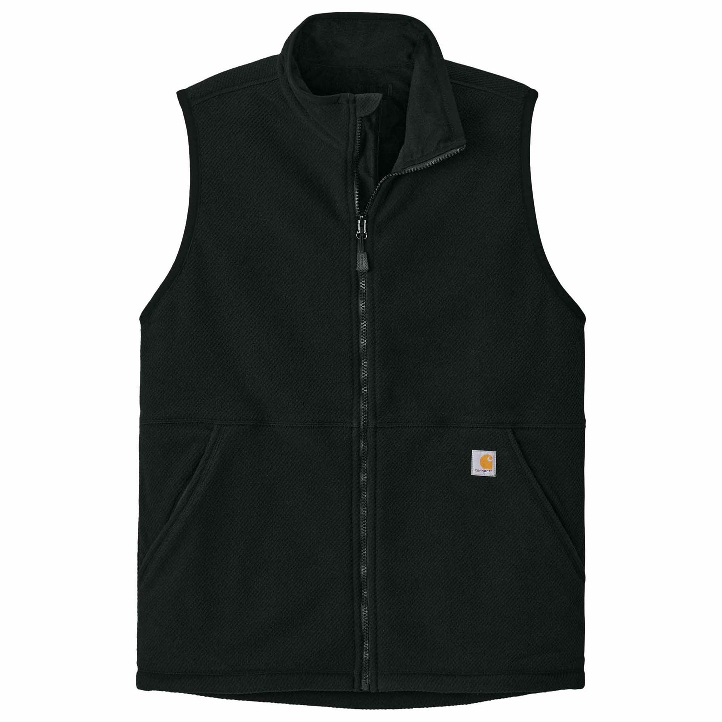 Black Textured Vests - Carhartt - Fleece Material