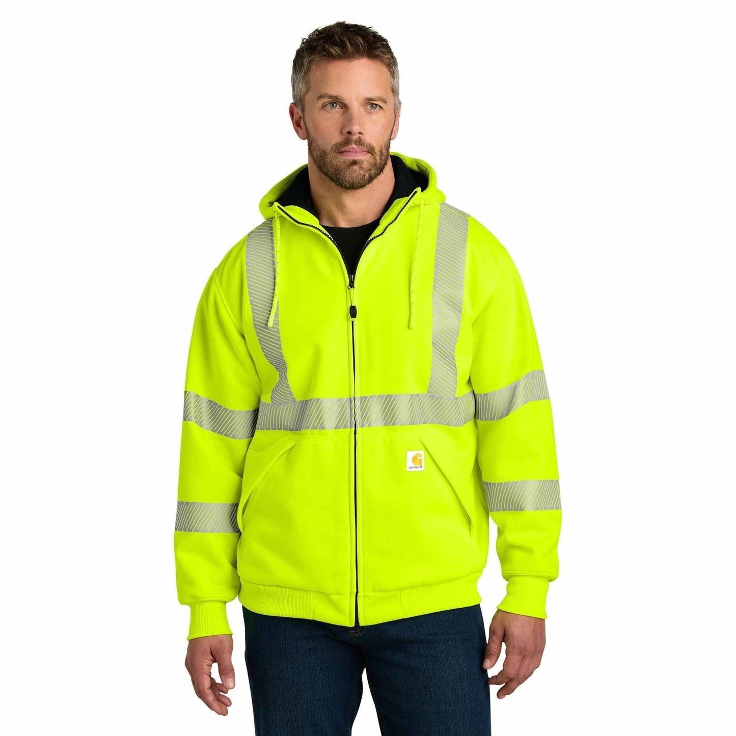 Brite Lime Safety Sweatshirt - Carhartt - Reflective Design