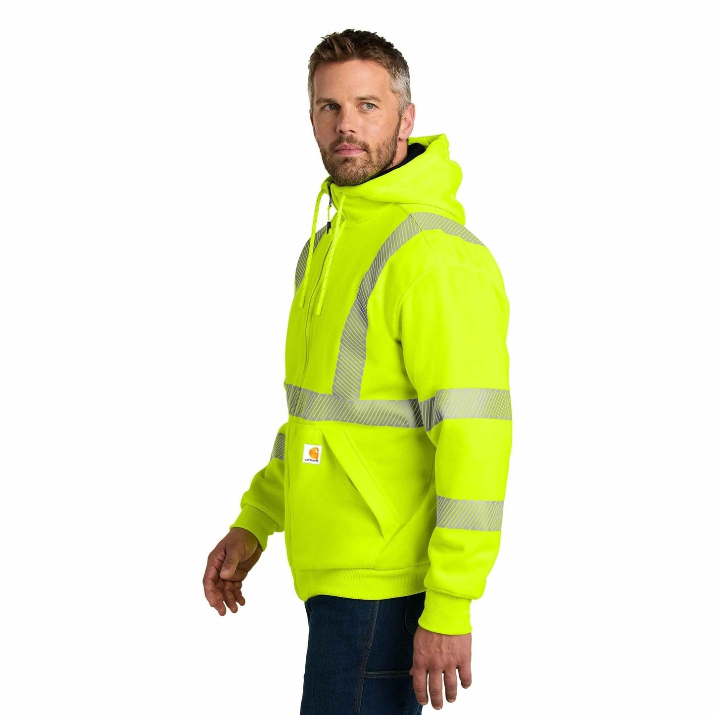 Brite Lime Safety Sweatshirt - Carhartt - Reflective Design