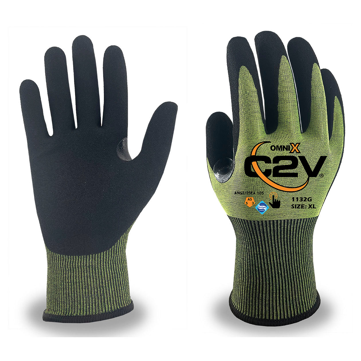 Sandy Foam Nitrile Coated Gloves - Omni-X - Cut Resistant