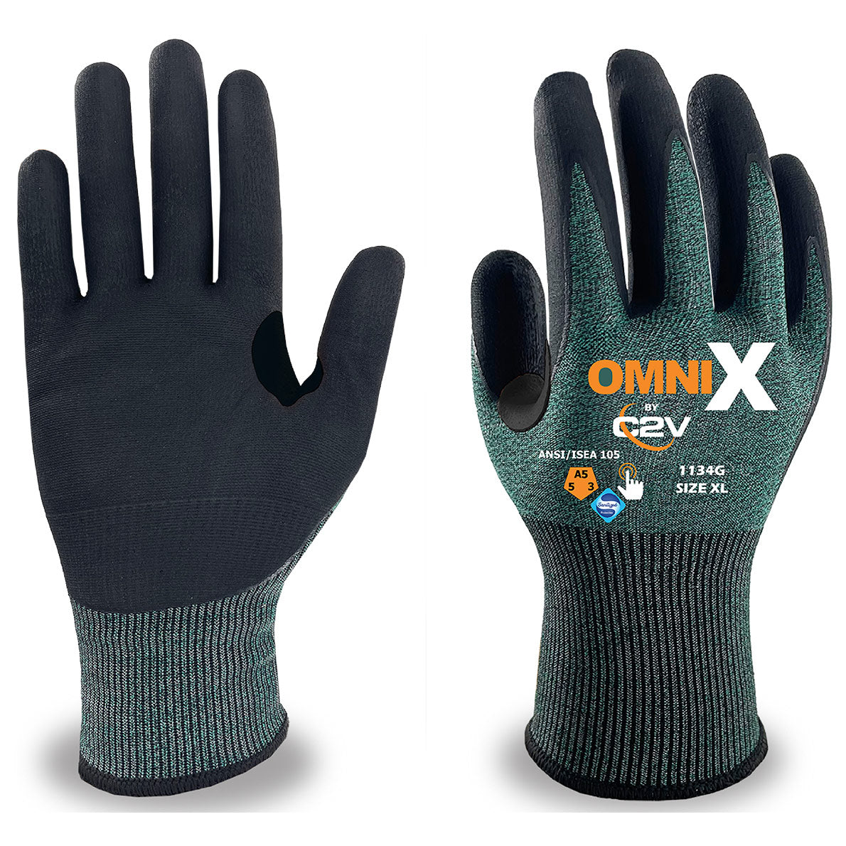 Touchscreen Knit Gloves - C2V - Cut Resistant