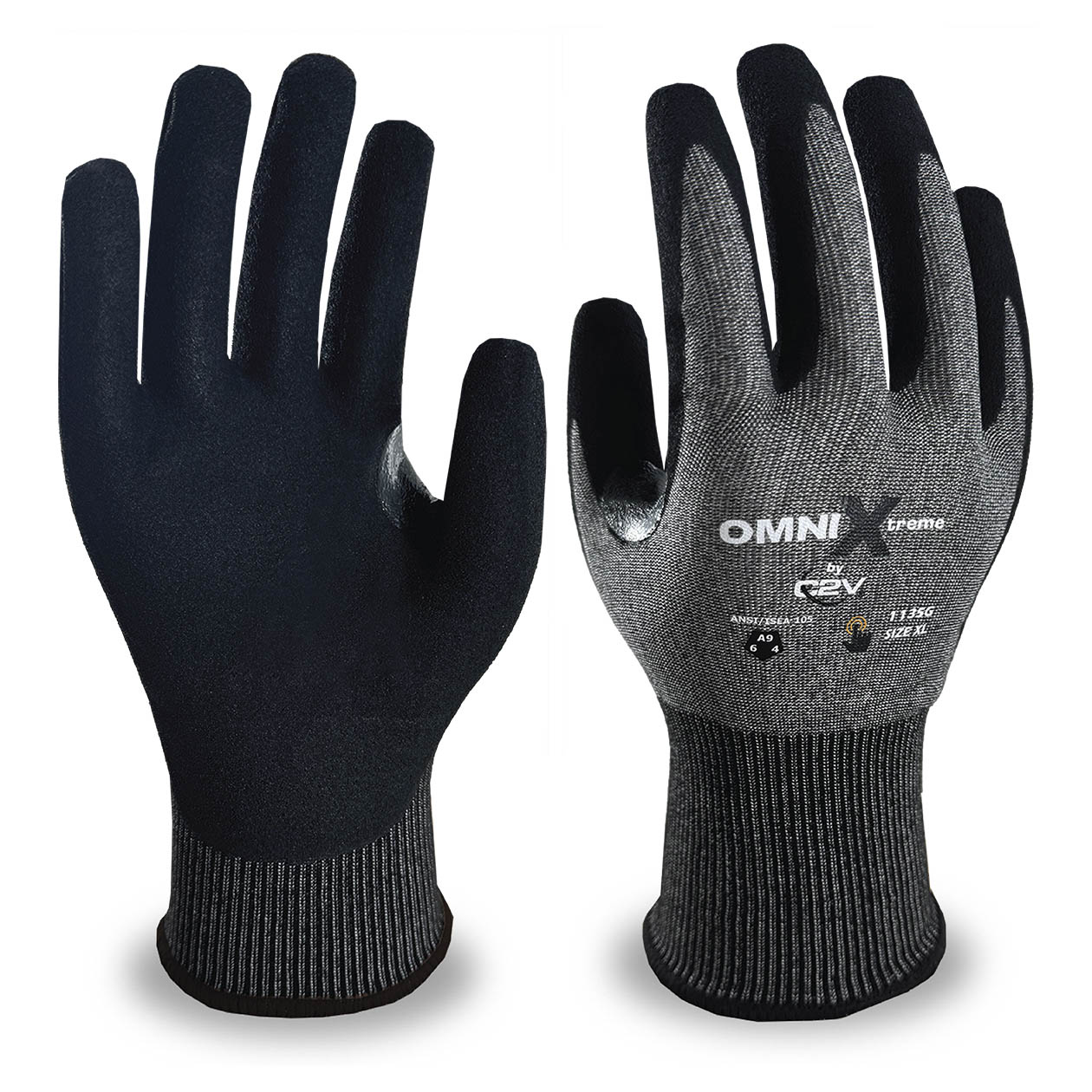 Sandy Foam Nitrile Gloves - Omni-X - Cut Resistant