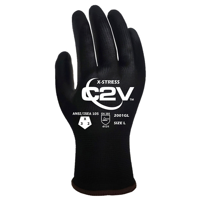 Polyurethane Coated String Knit Gloves - C2V - Comfortable Grip